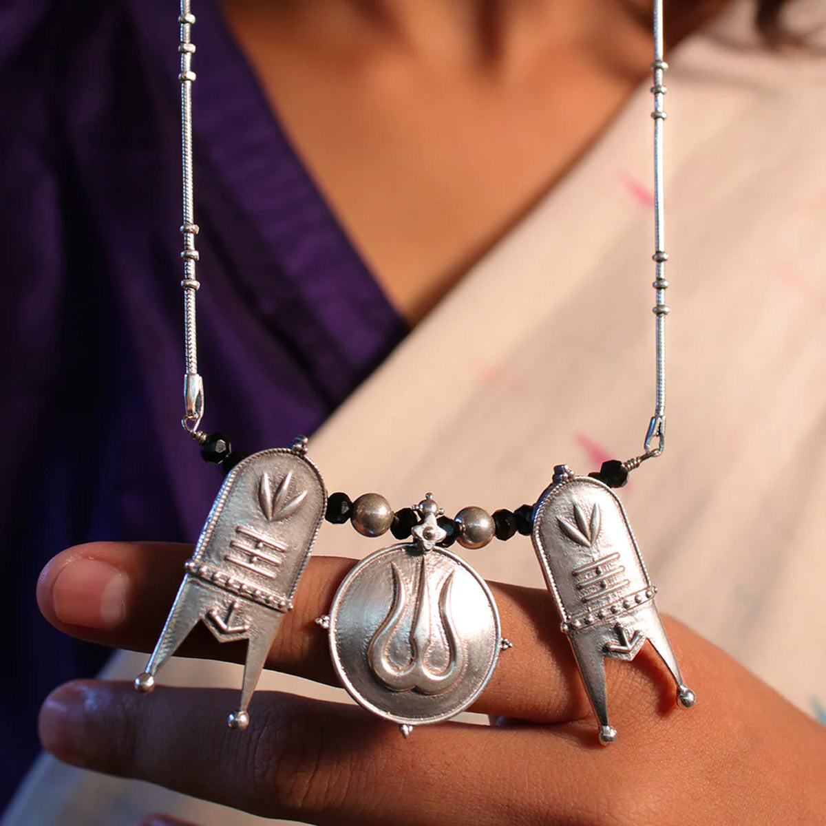 Silver Thali Chains: An Emblem of Matrimonial Bliss and Graceful Adornment