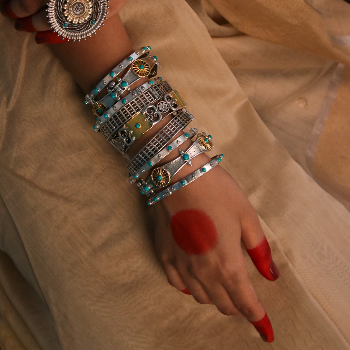 Silver Bangles/bracelets
