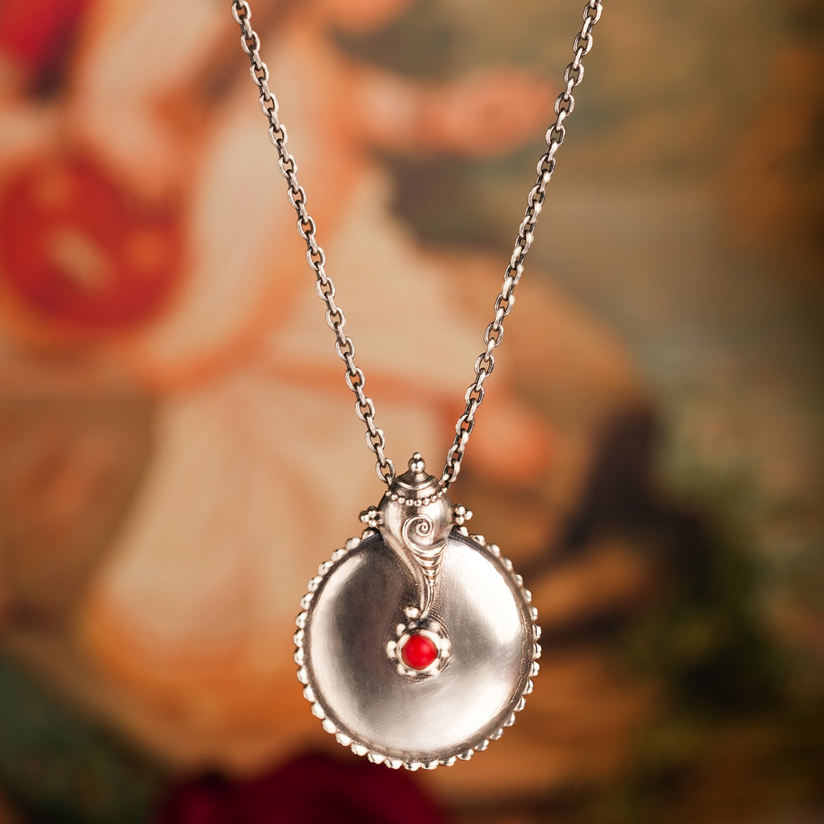 shubh silver chain pendant by moha