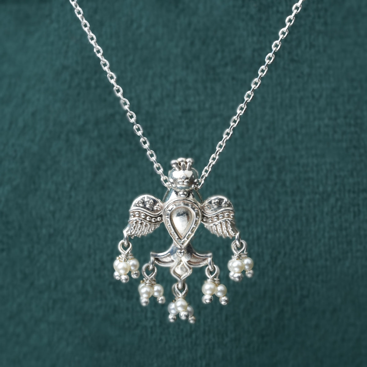 kalindi silver chain pendant by moha