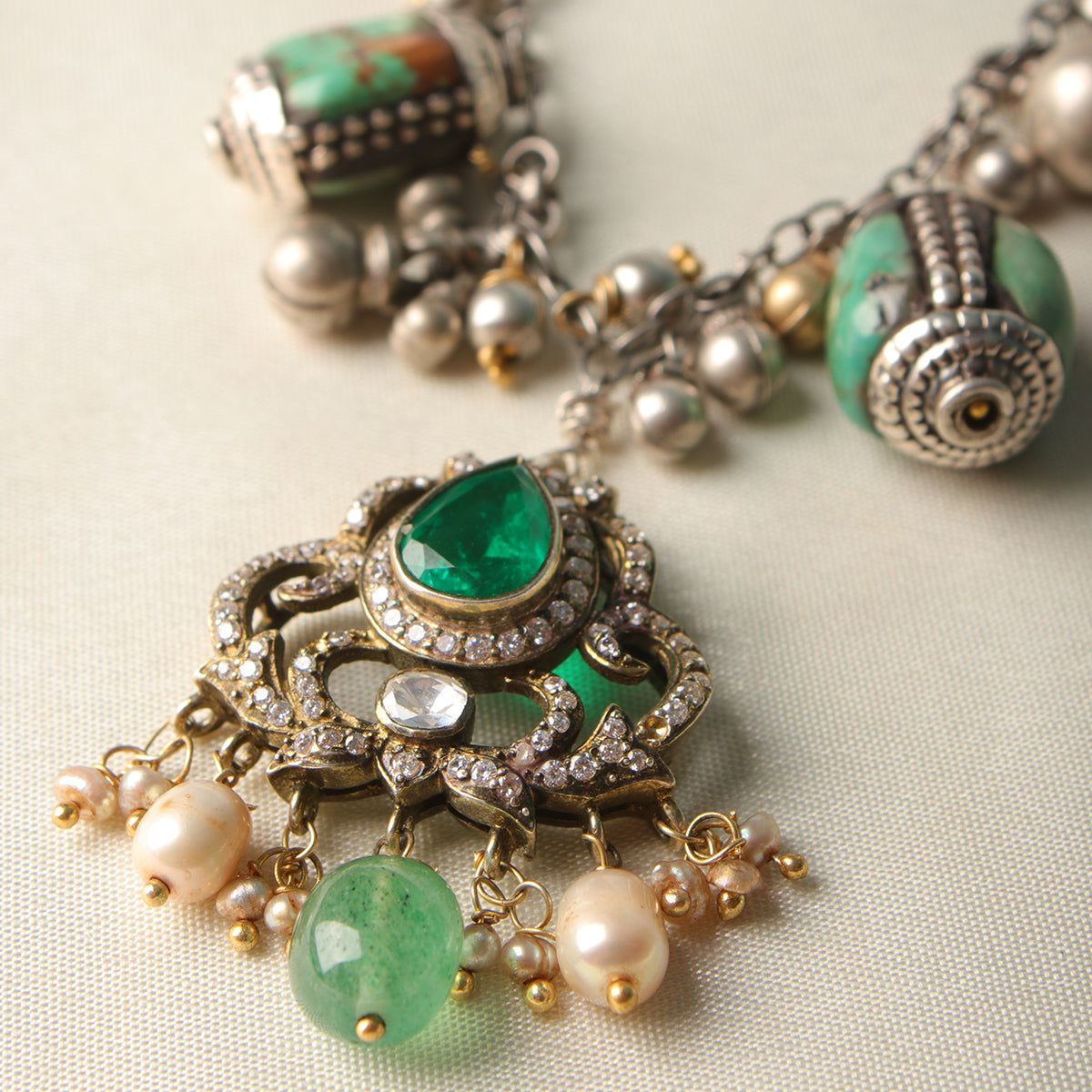 Juno Charms Silver Links Necklace by MOHA