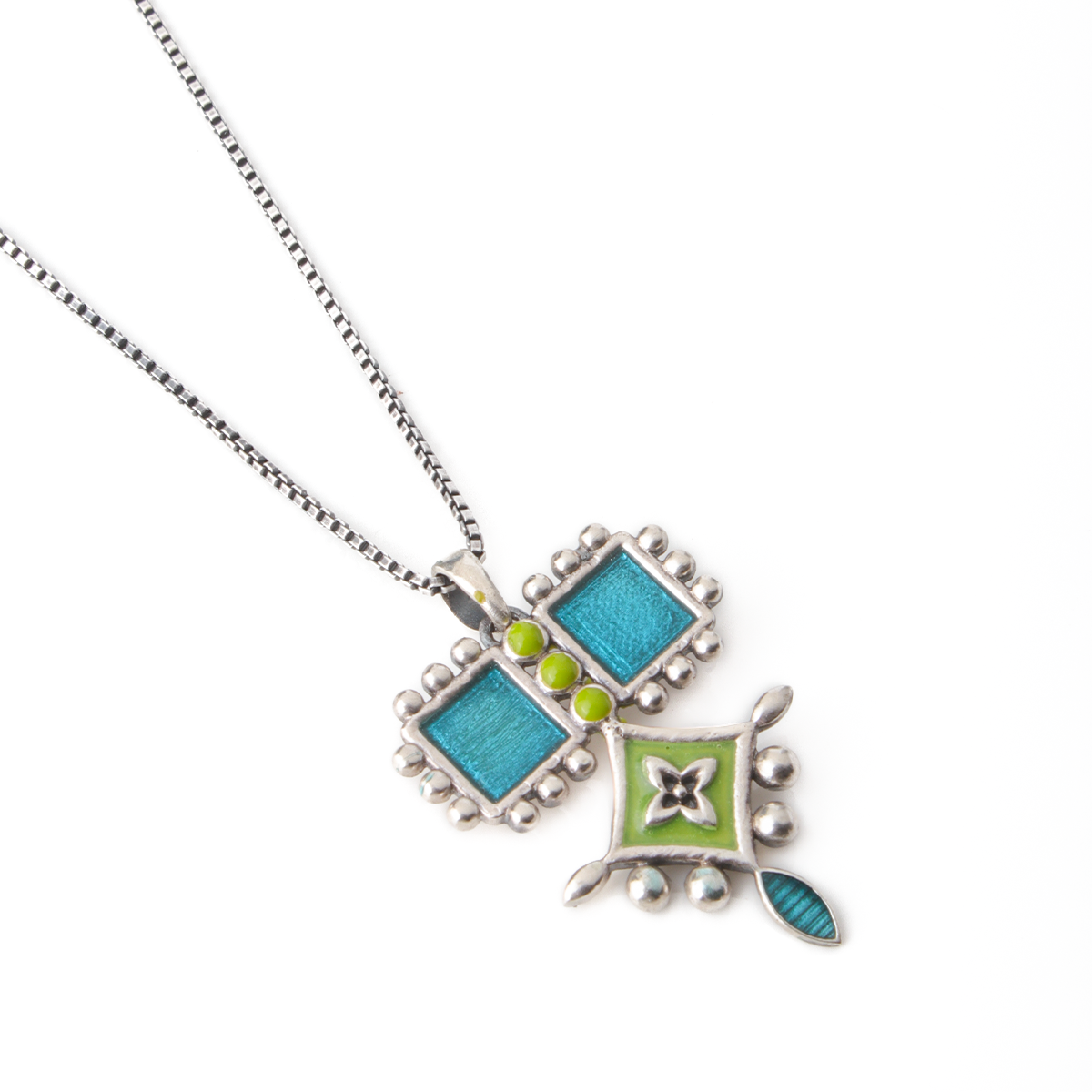 aakriti silver chain pendant by moha