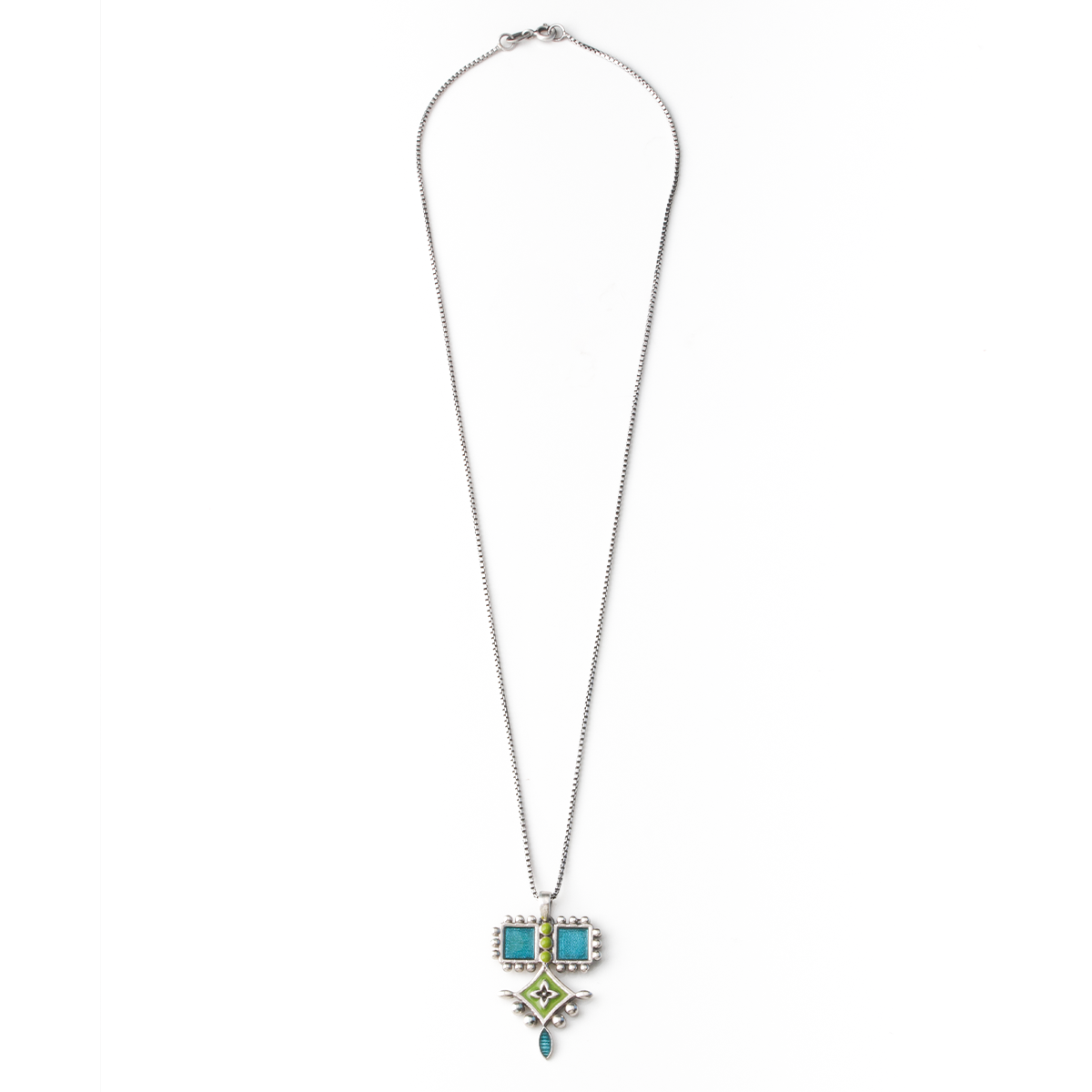 aakriti silver chain pendant by moha