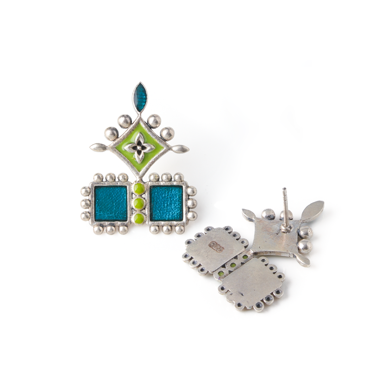 aakriti silver earrings by moha