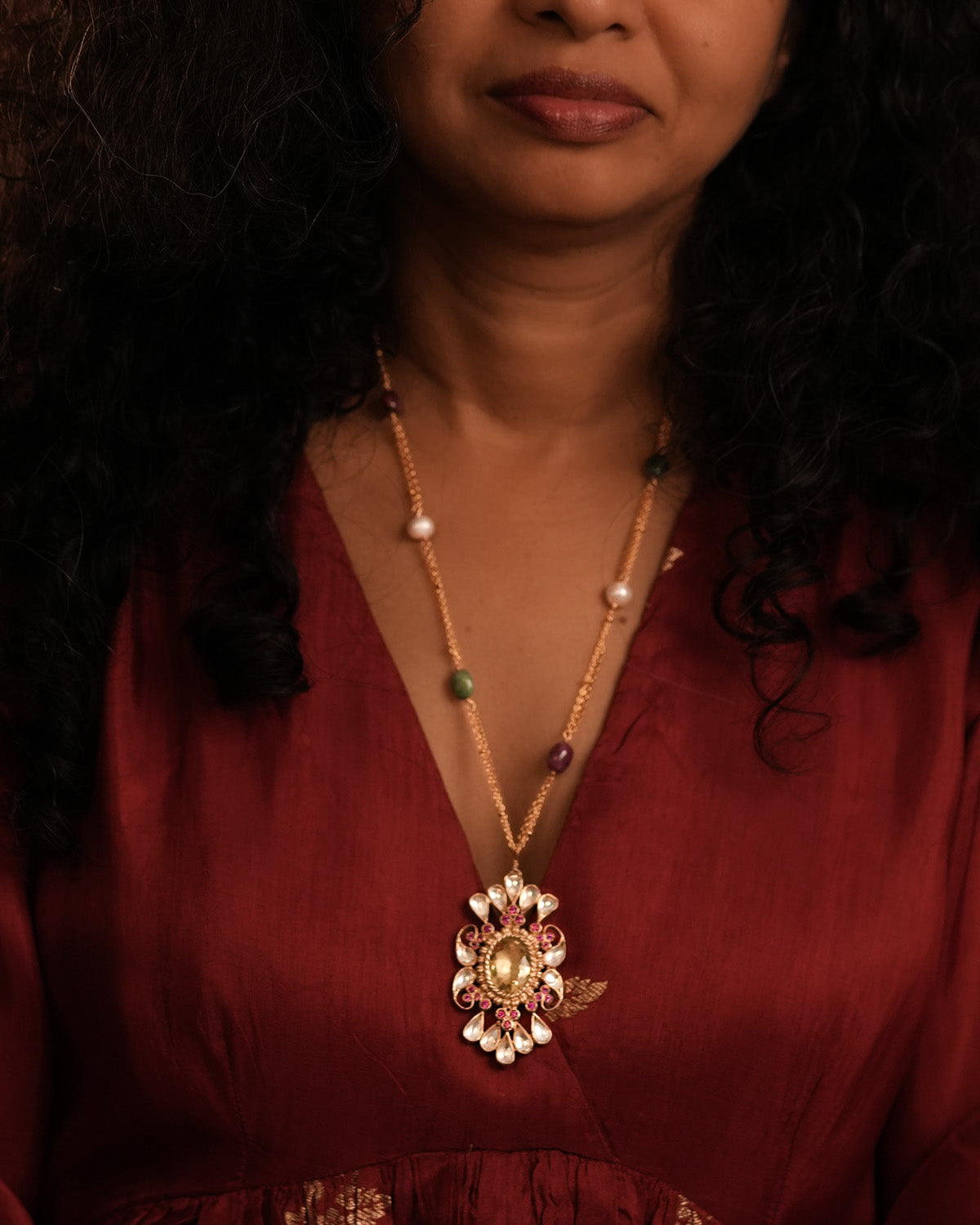 Aaranya Silver Necklace By MOHA
