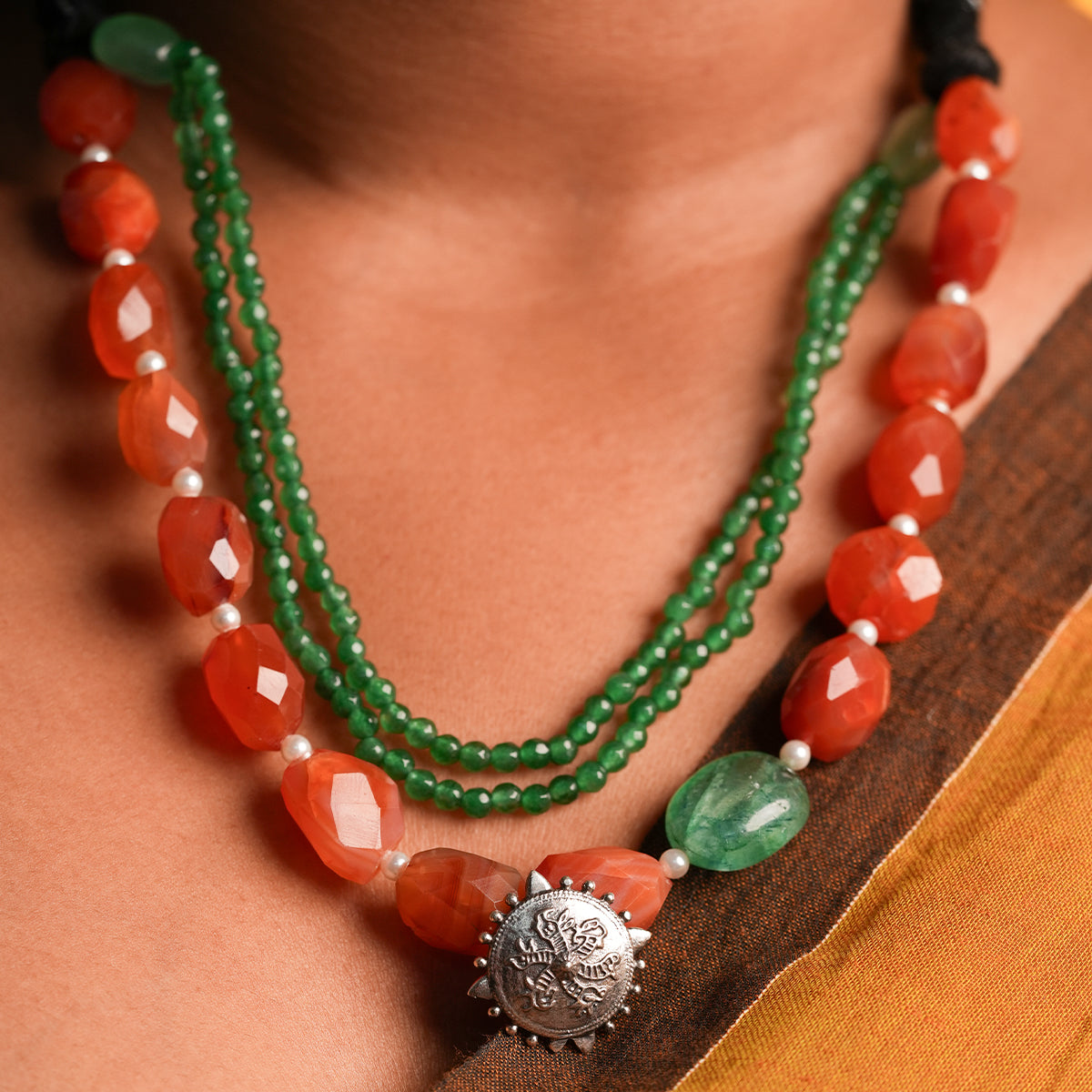 agni silver necklace by moha