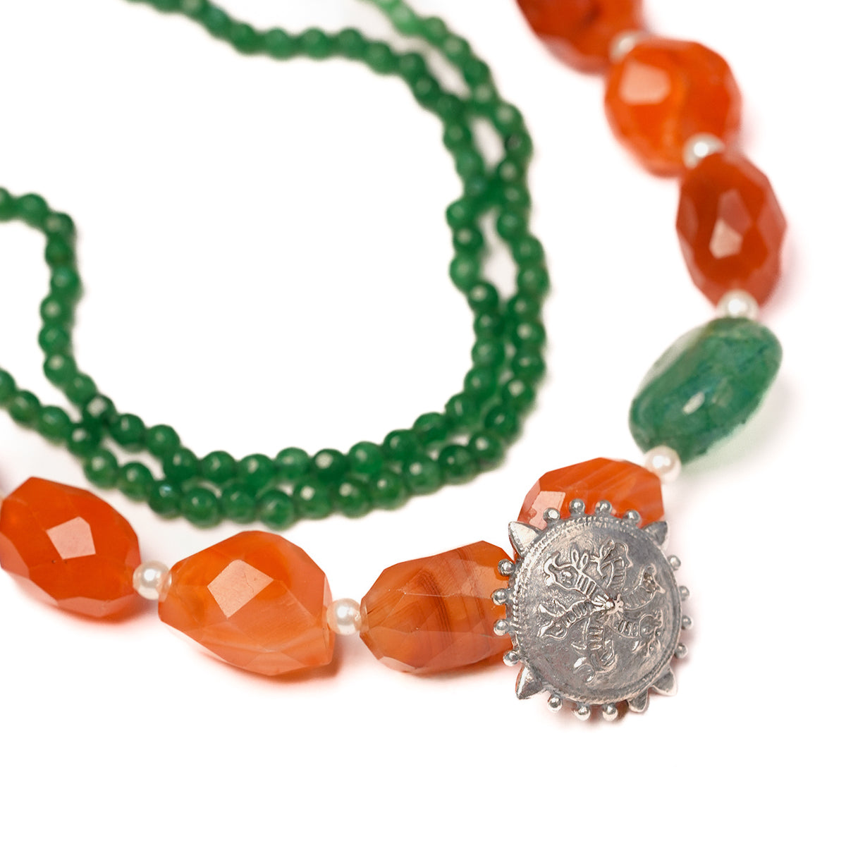 agni silver necklace by moha