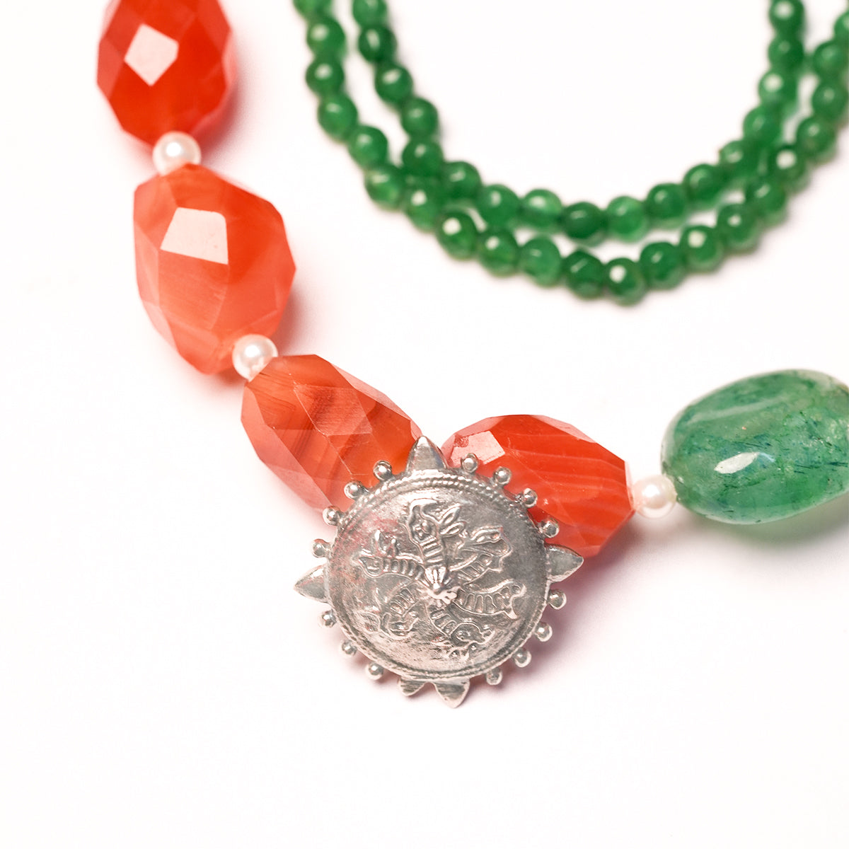 agni silver necklace by moha