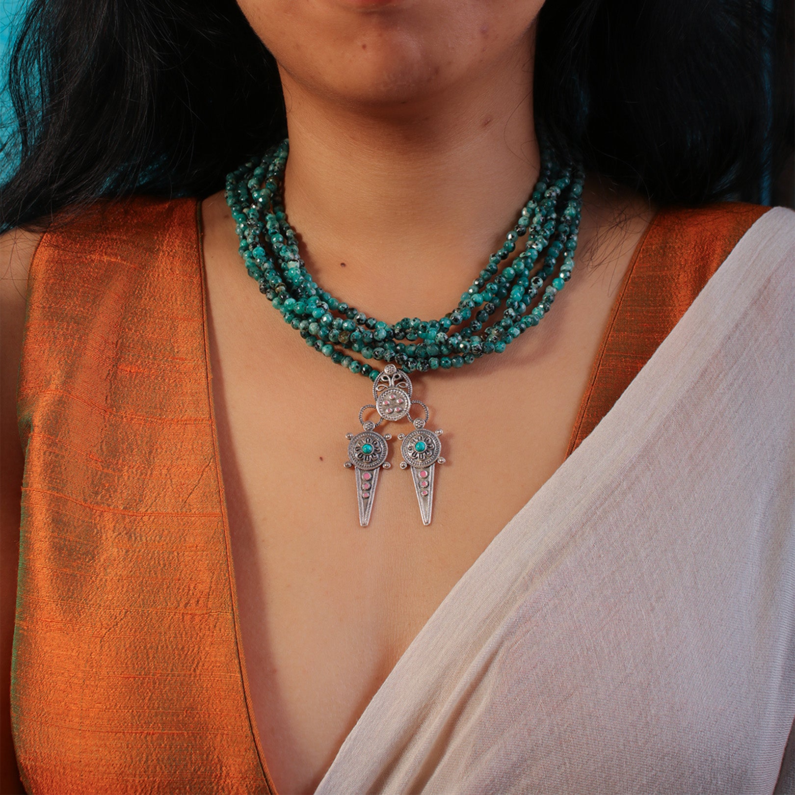 ahir silver necklace by moha