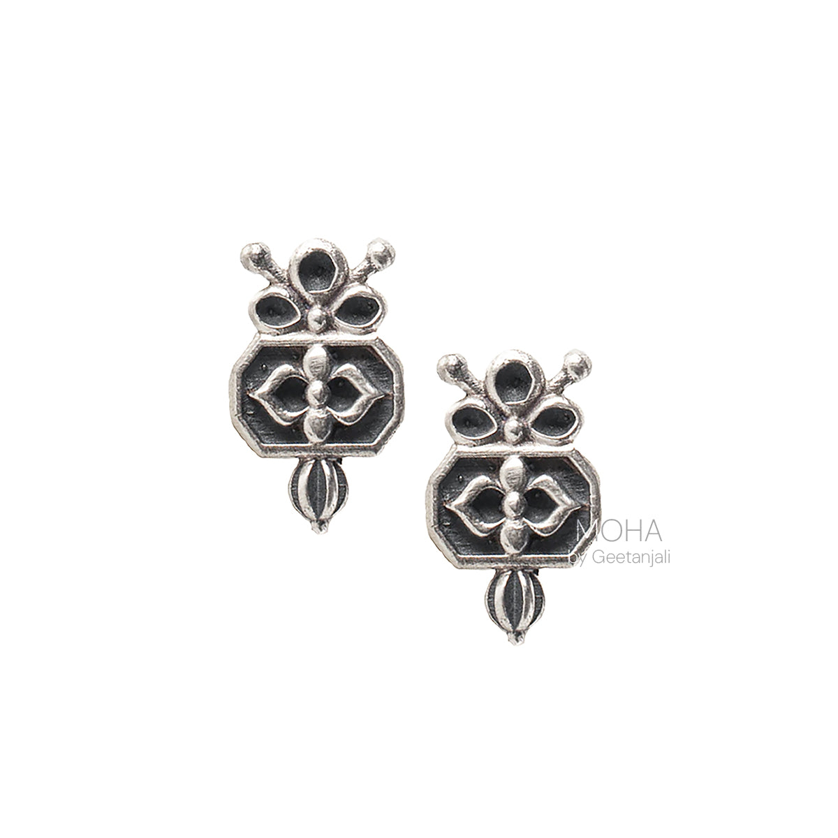 Alpana Silver Earrings by MOHA