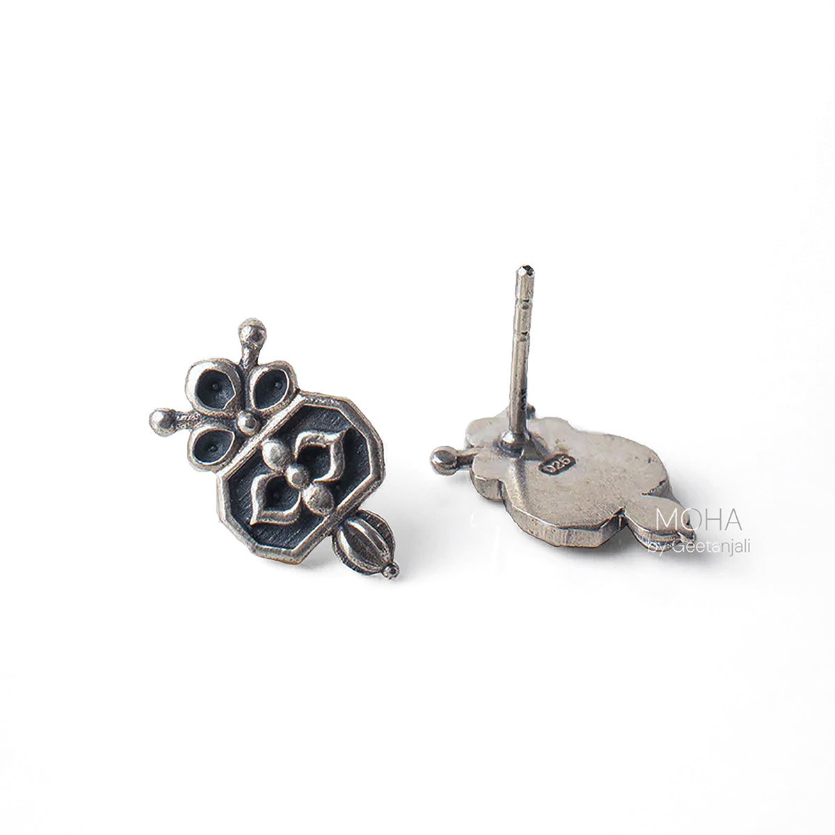 Alpana Silver Earrings by MOHA