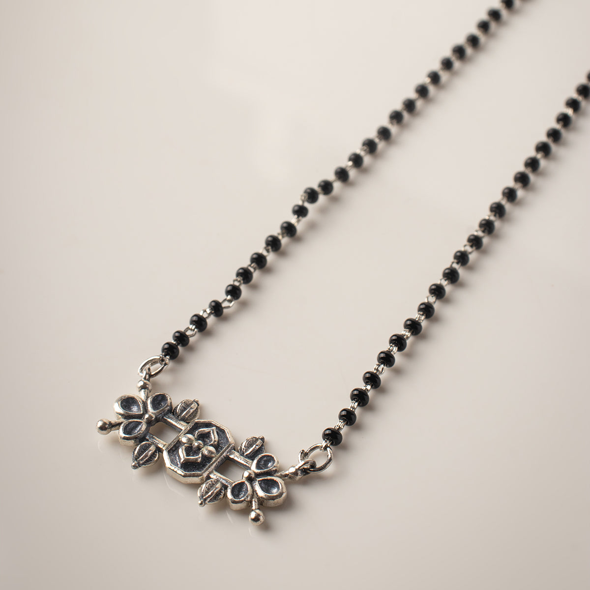 alpana silver mangalsutra by moha