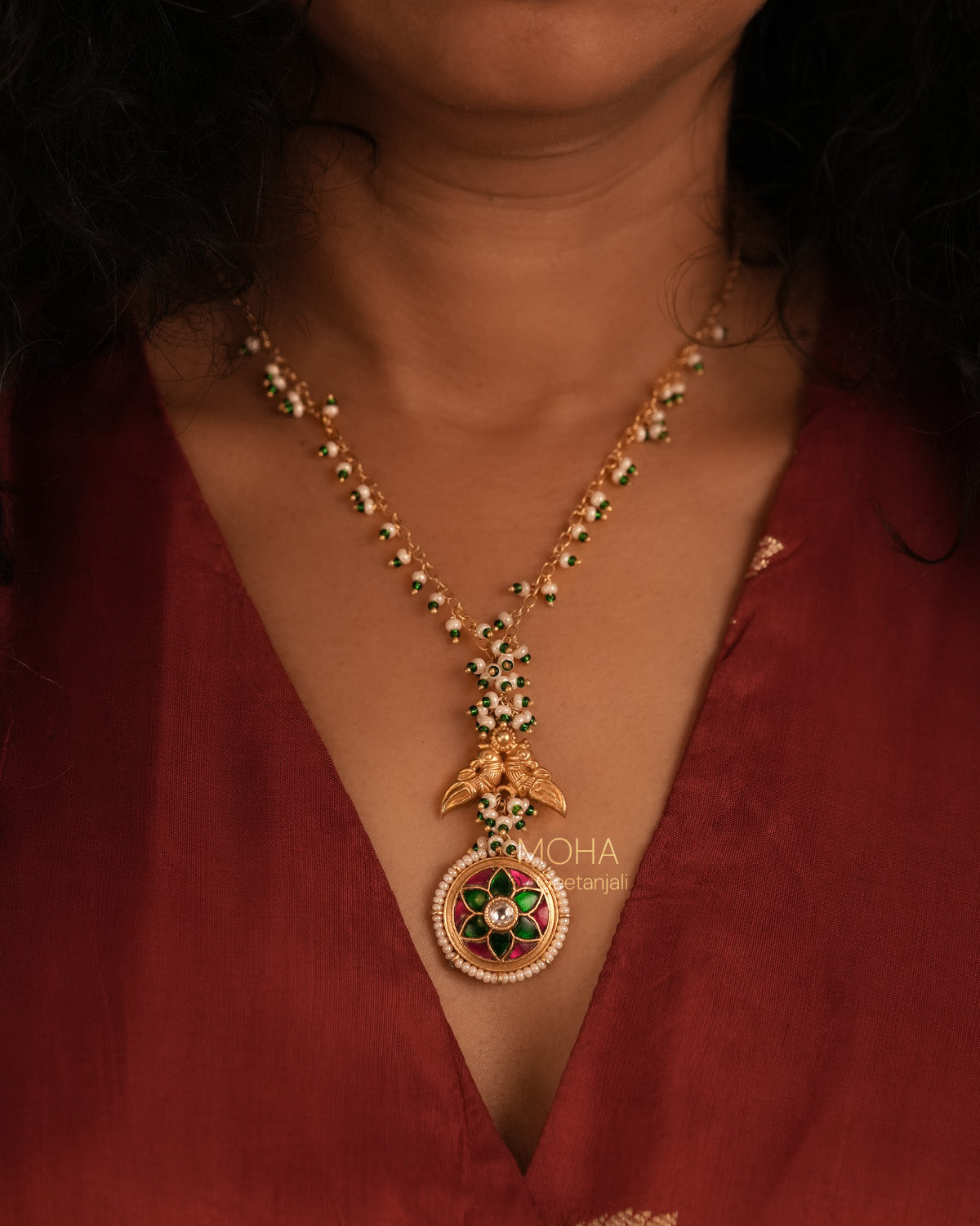 Amara Silver Pendant with Chain by MOHA