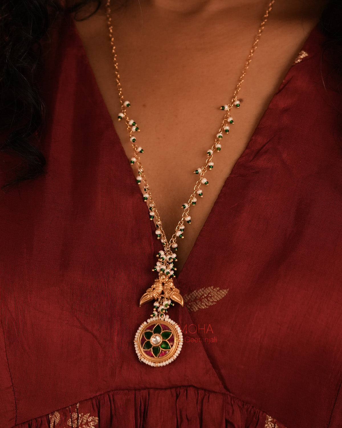 Amara Silver Pendant with Chain by MOHA
