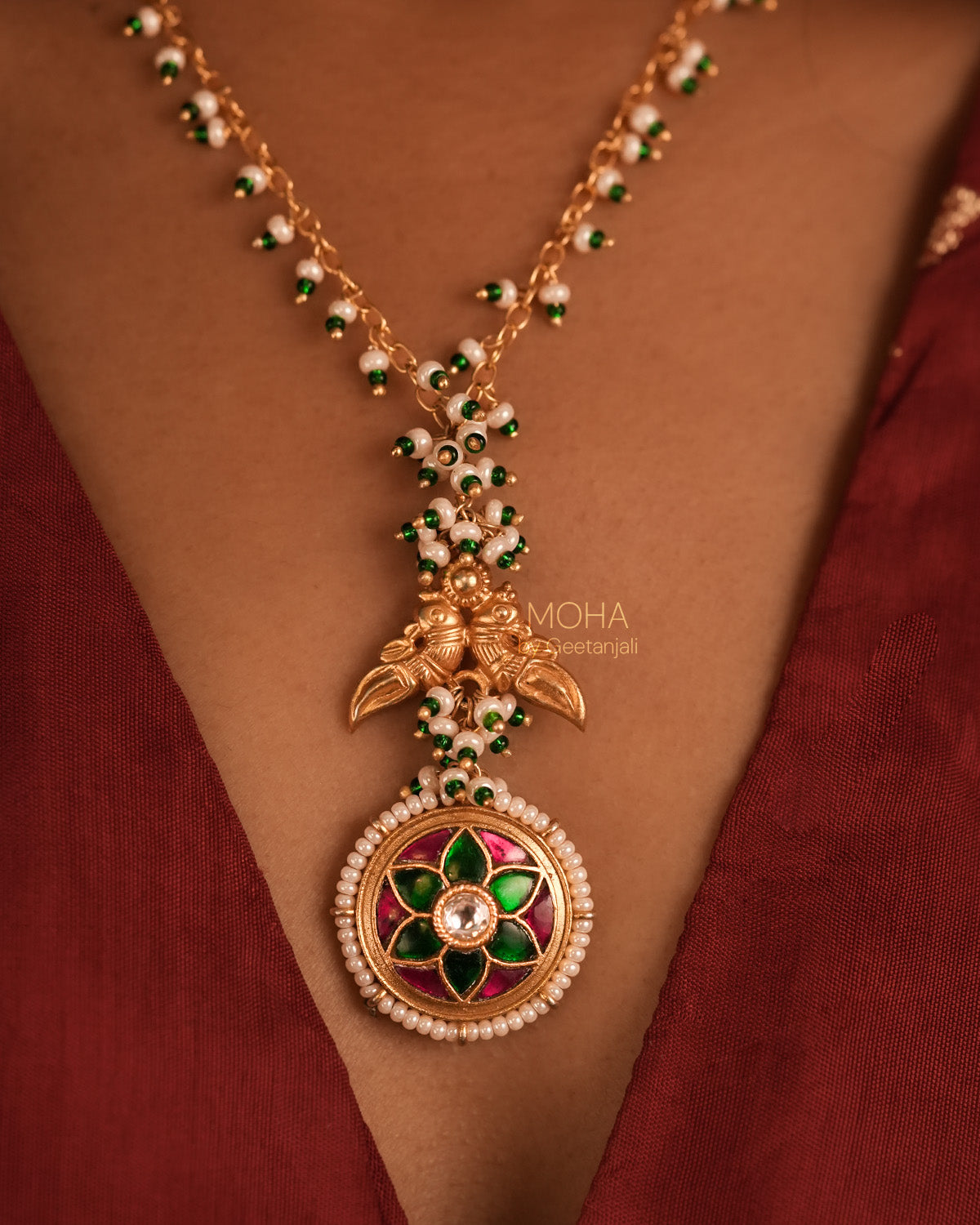 Amara Silver Pendant with Chain by MOHA