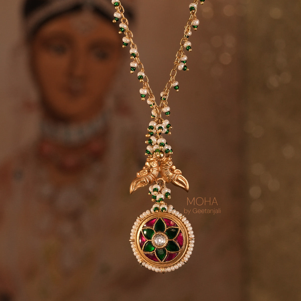 Amara Silver Pendant with Chain by MOHA