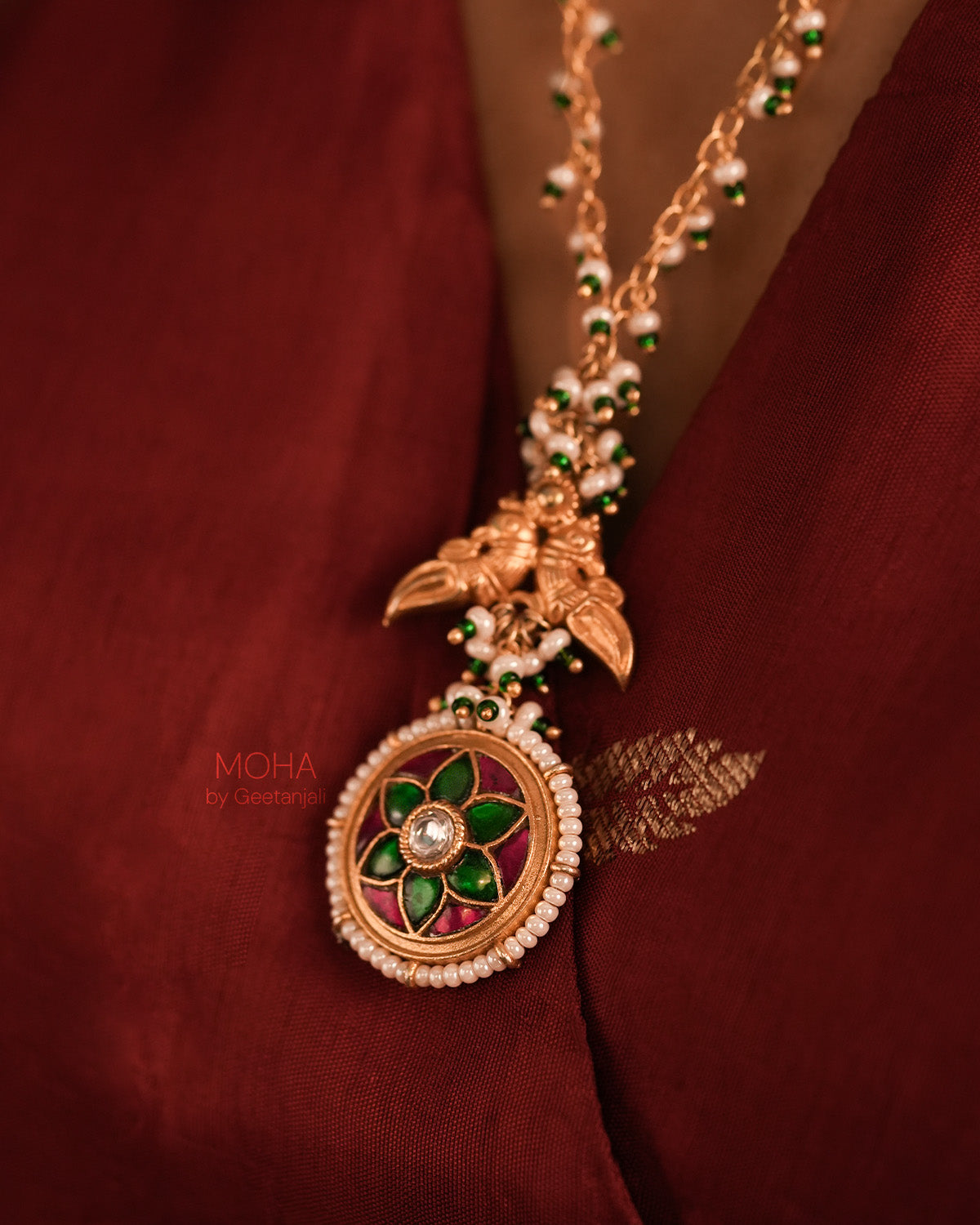 Amara Silver Pendant with Chain by MOHA