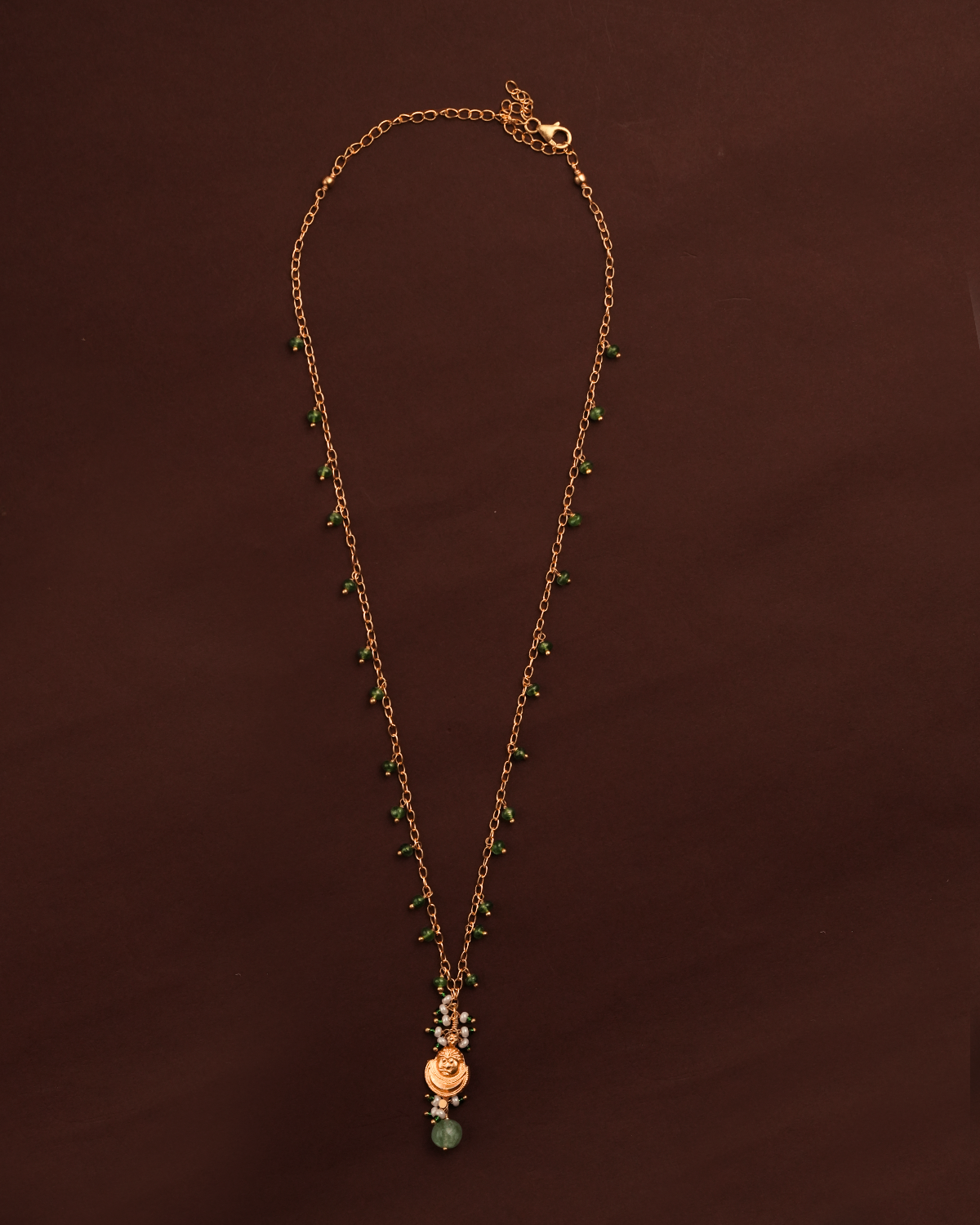 Anvika Silver Pendant with Chain by MOHA