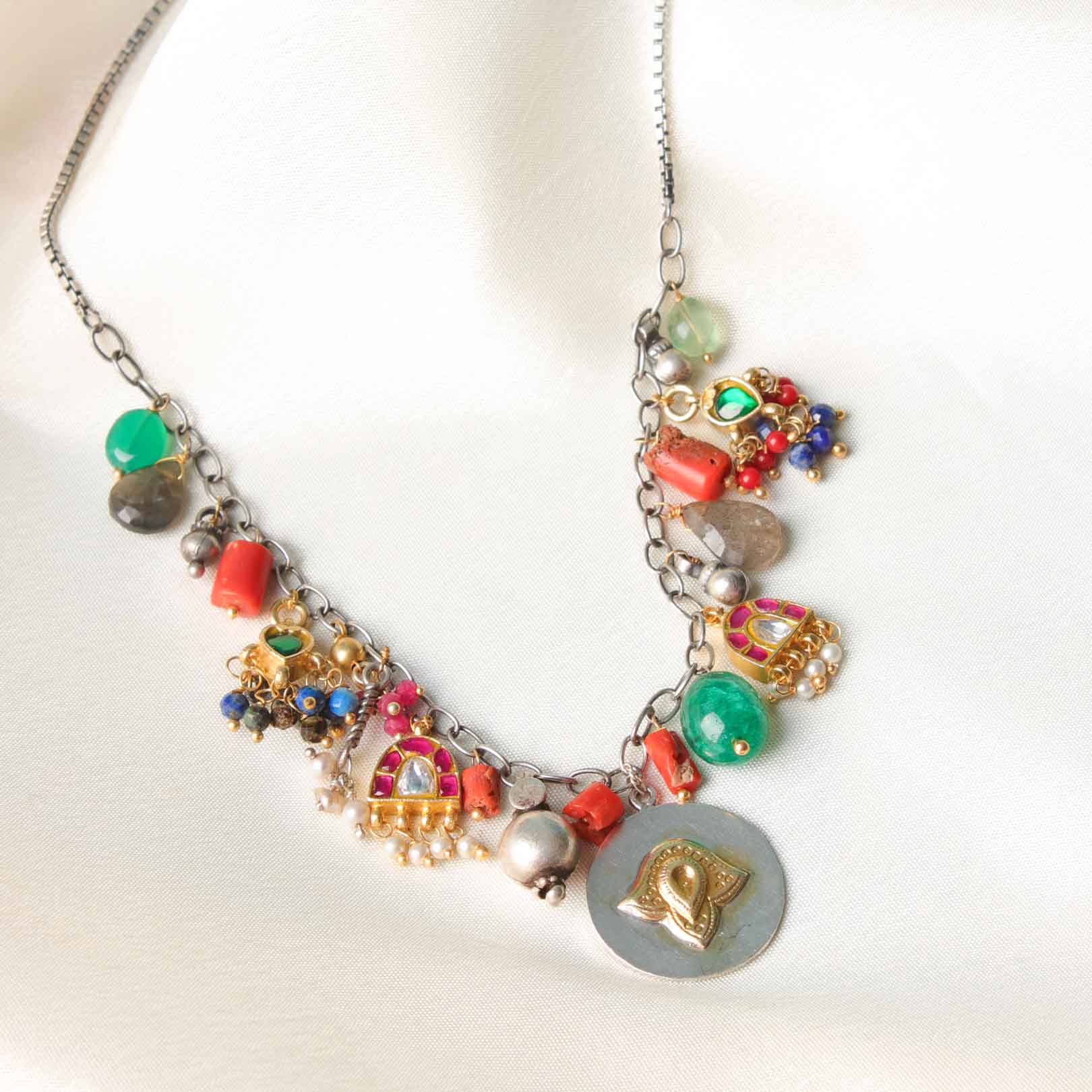 Athena Charms Link Necklace by MOHA