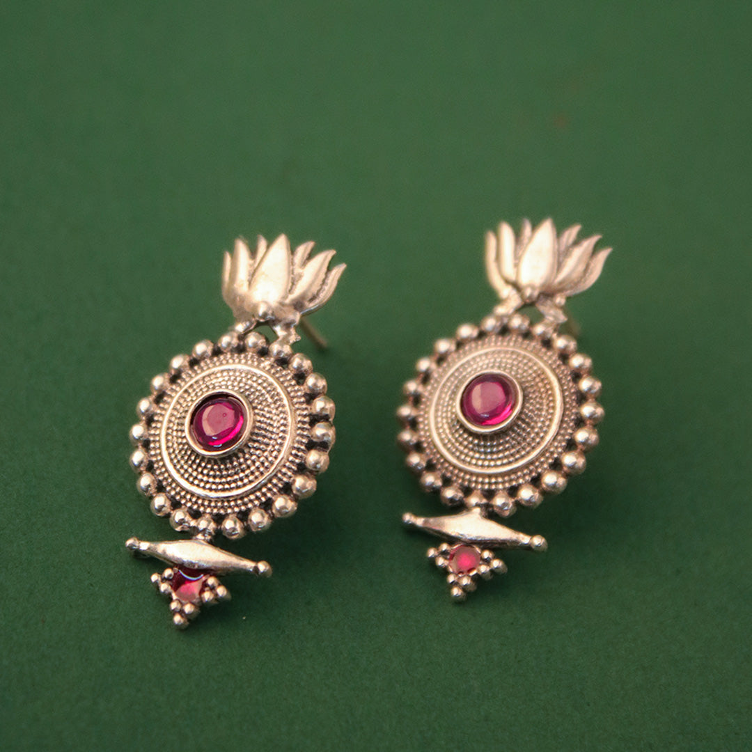 Neer Abha Silver Earrings By MOHA