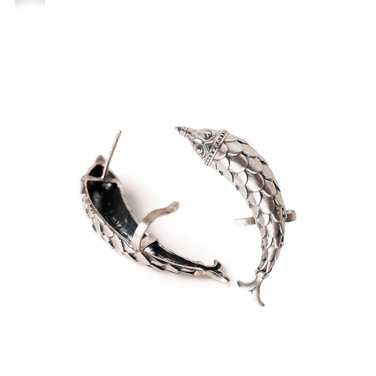 neerja silver earcuffs with moha