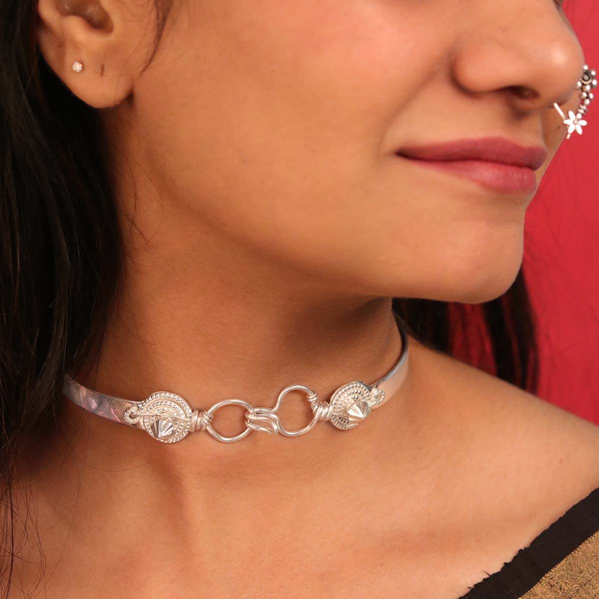 Chitak Silver Necklace by MOHA