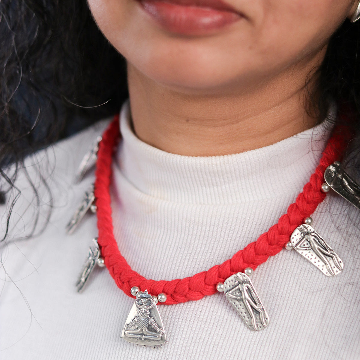 Sindhu Silver Necklace By Moha