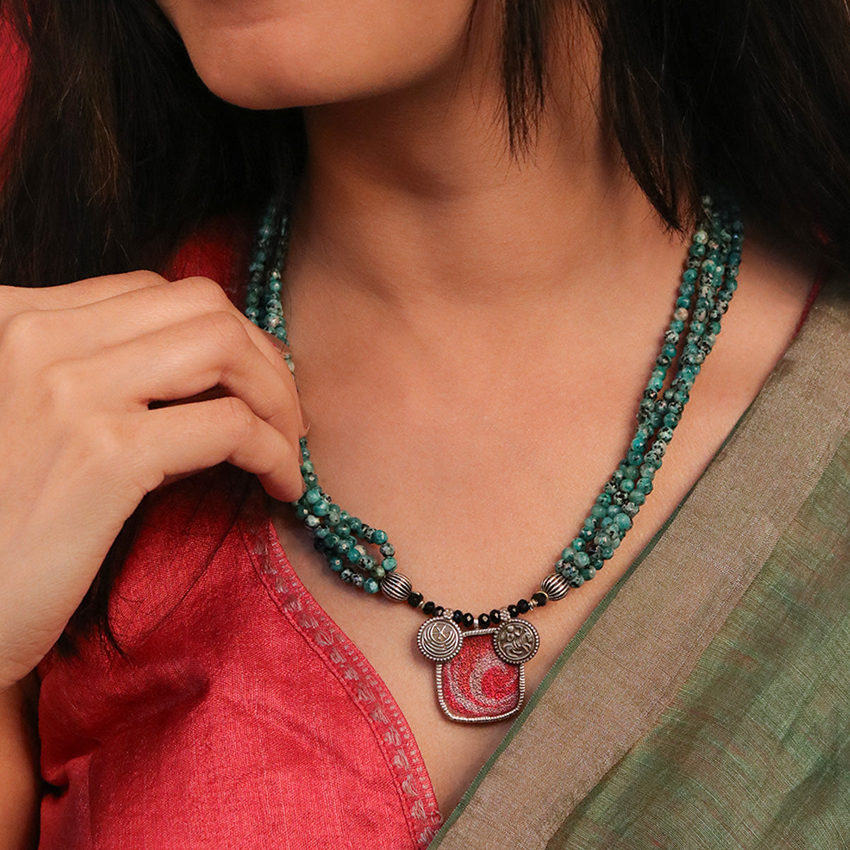 Ananta Silver Necklace by Moha