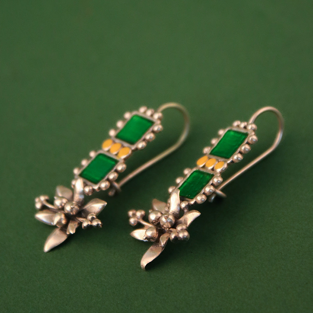 Nargis Zara Silver Earrings By MOHA
