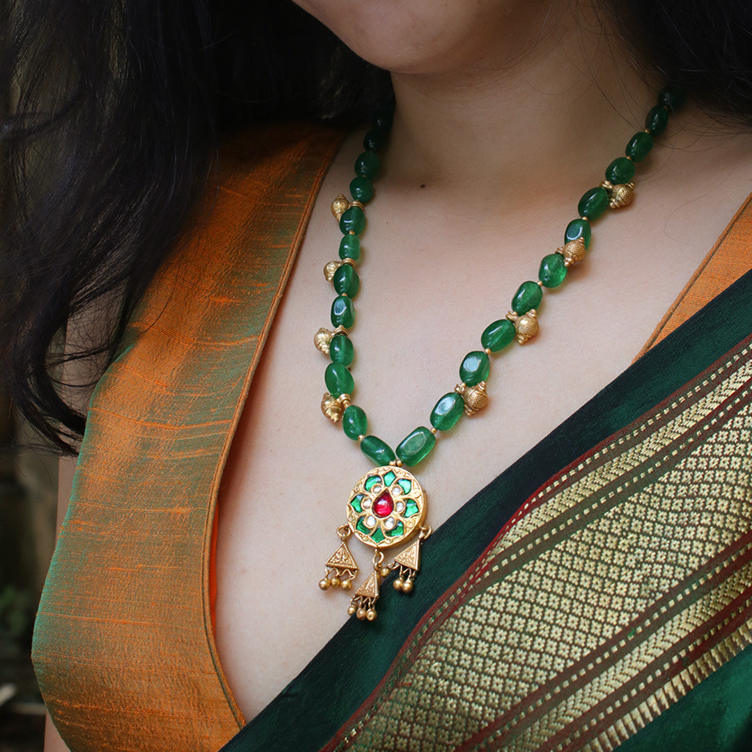 Nandini Silver Necklace by MOHA