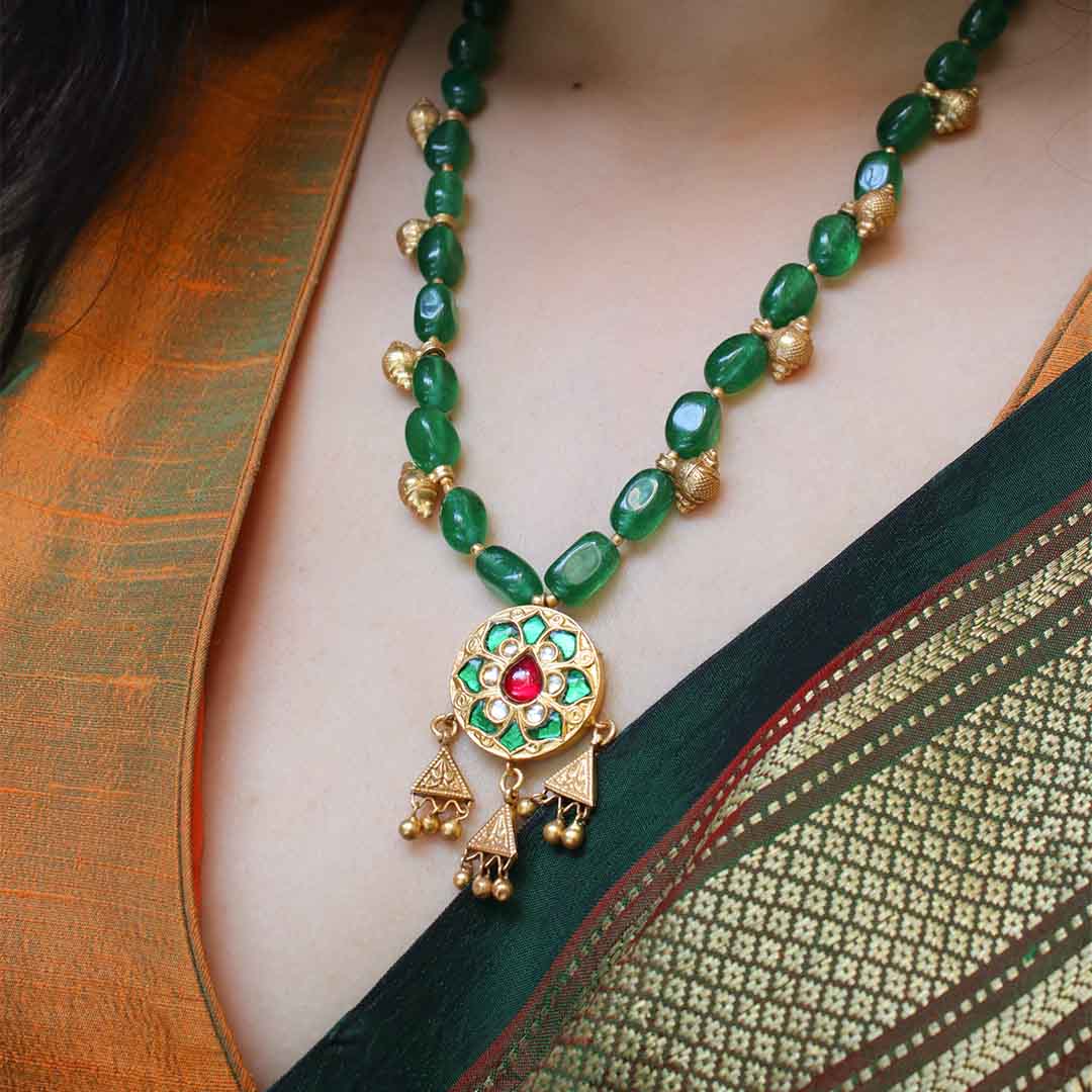 Nandini Silver Necklace by MOHA