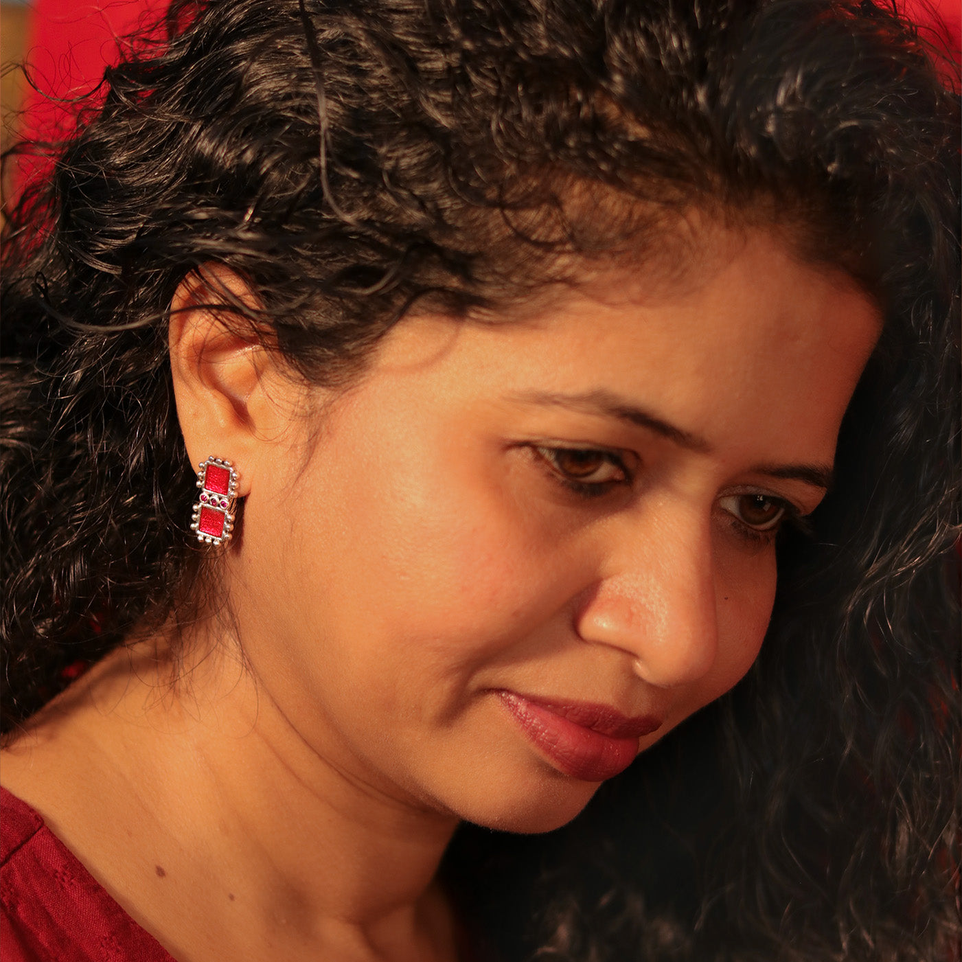 Aayat Silver Earrings by MOHA