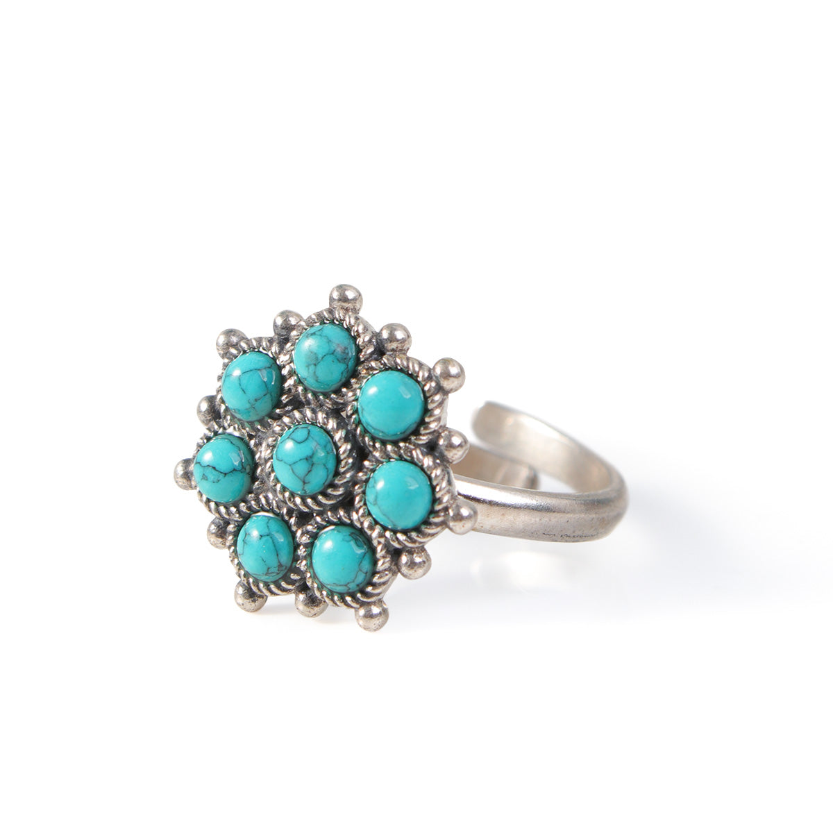 Adaa Turquoise Silver Finger Ring by MOHA