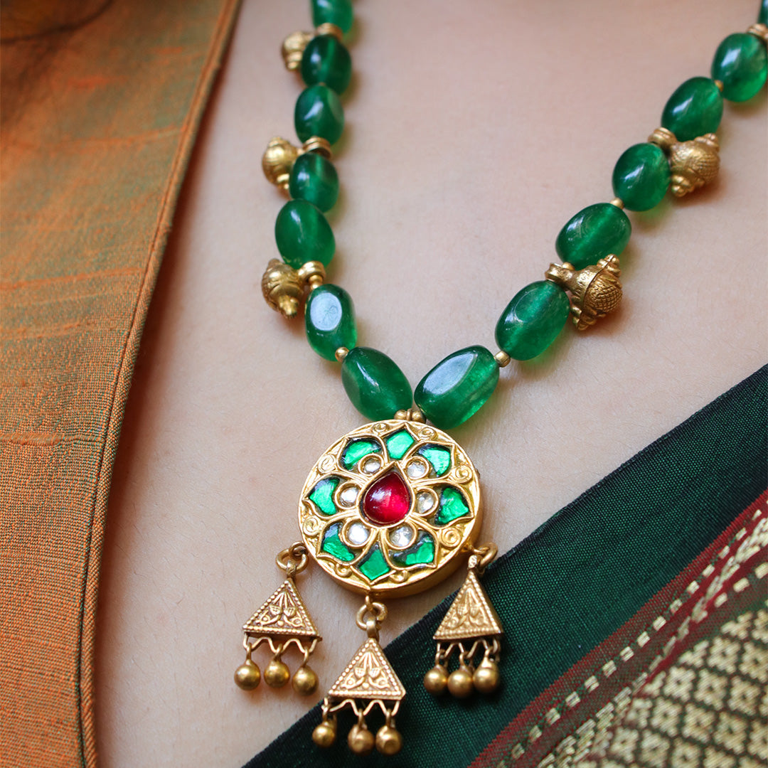 Nandini Silver Necklace by MOHA