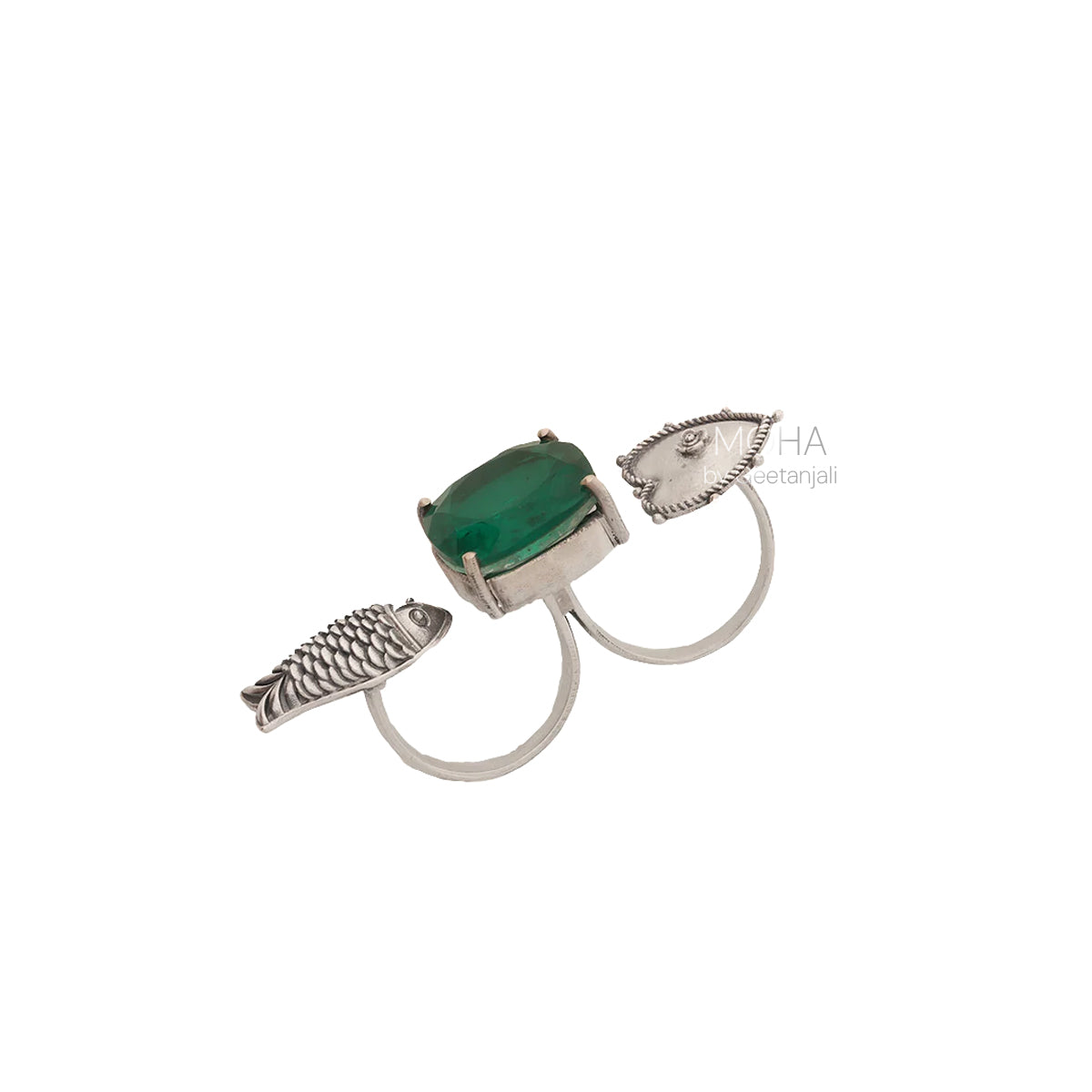 Mahaseer Double Finger Ring by MOHA