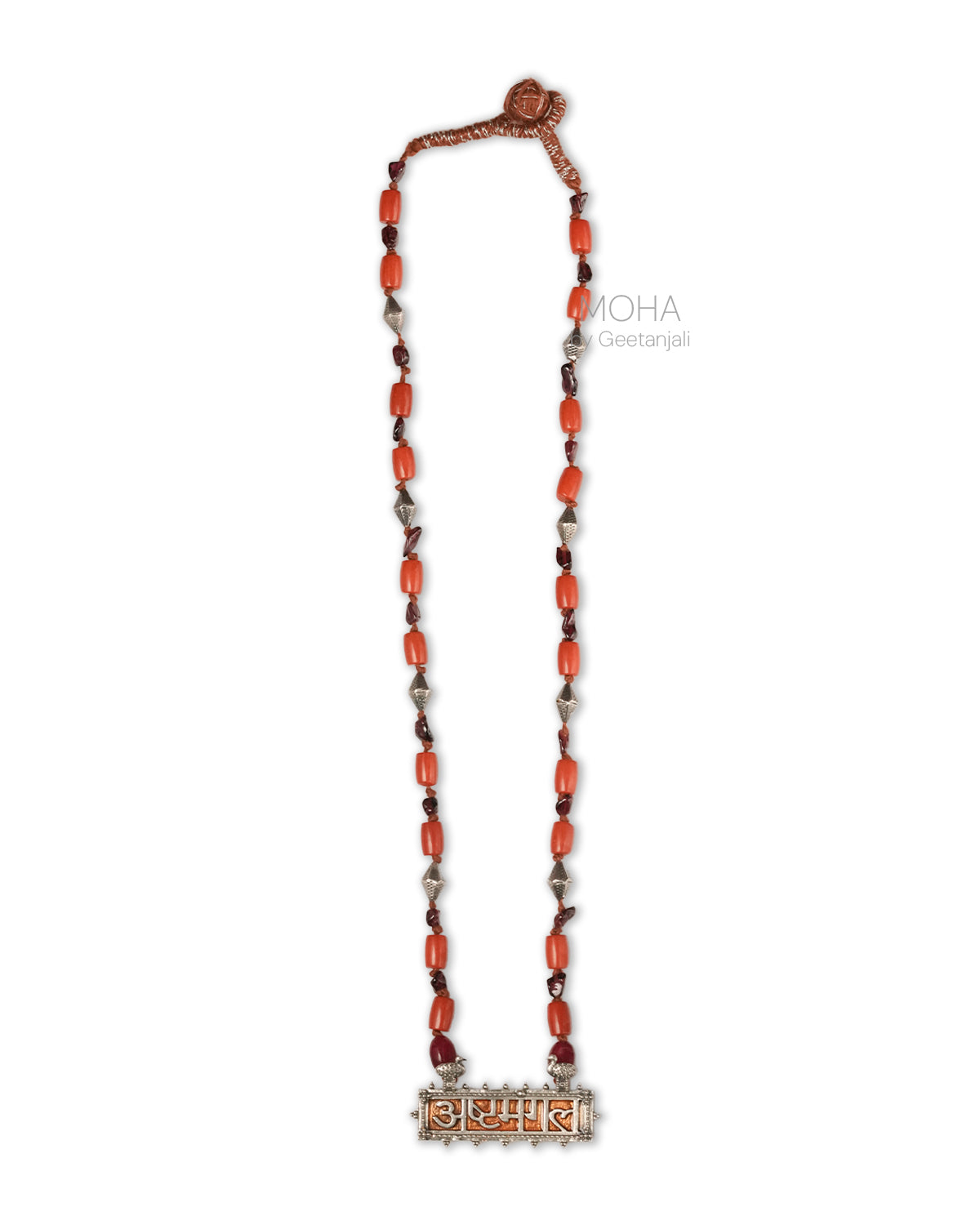 Ashtamangal Silver Necklace by MOHA