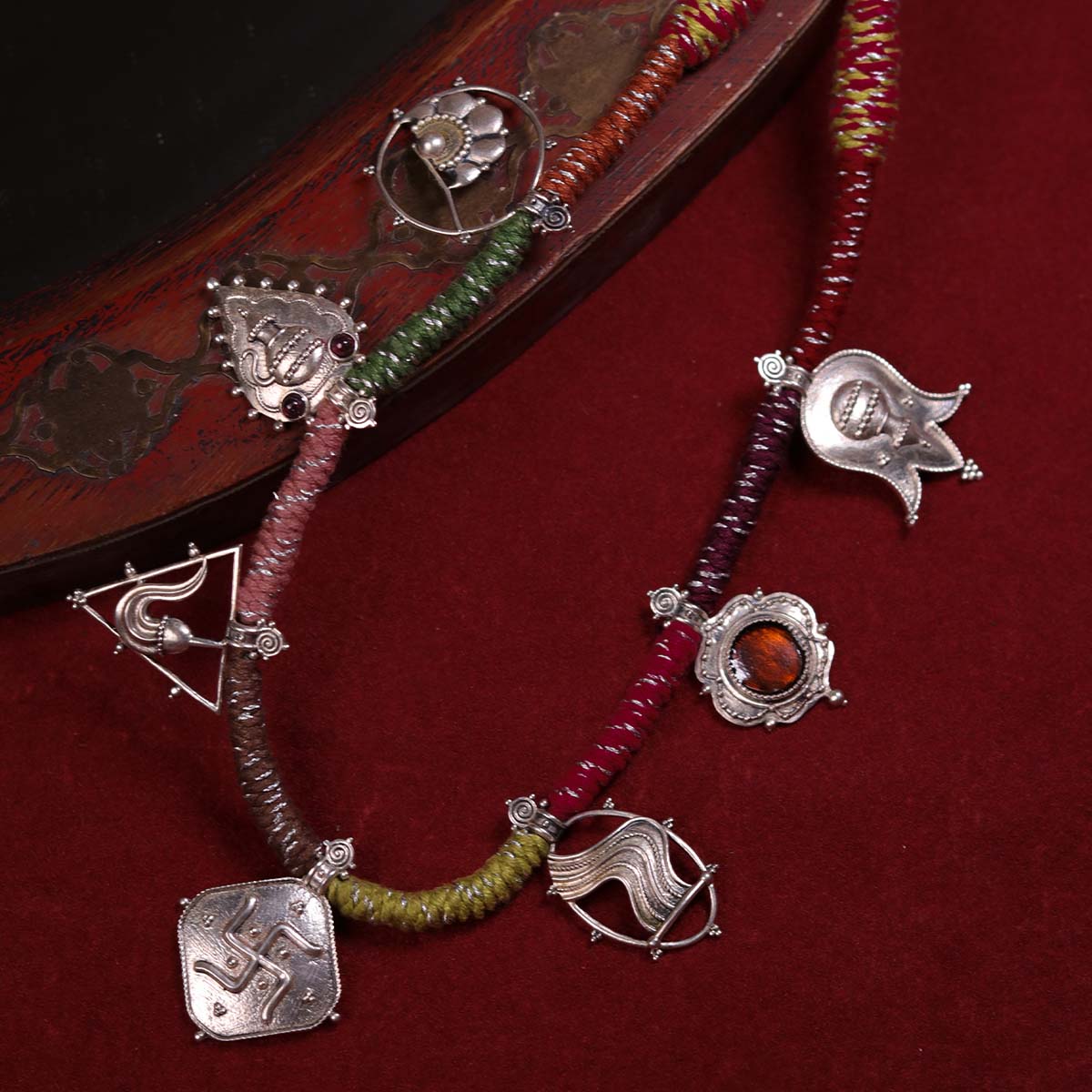 ashtasutra silver necklace by moha