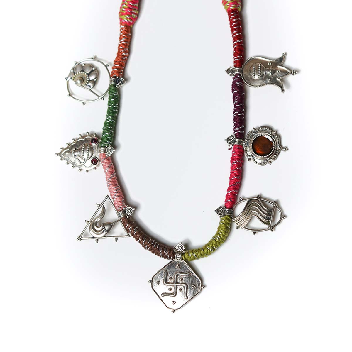 ashtasutra silver necklace by moha