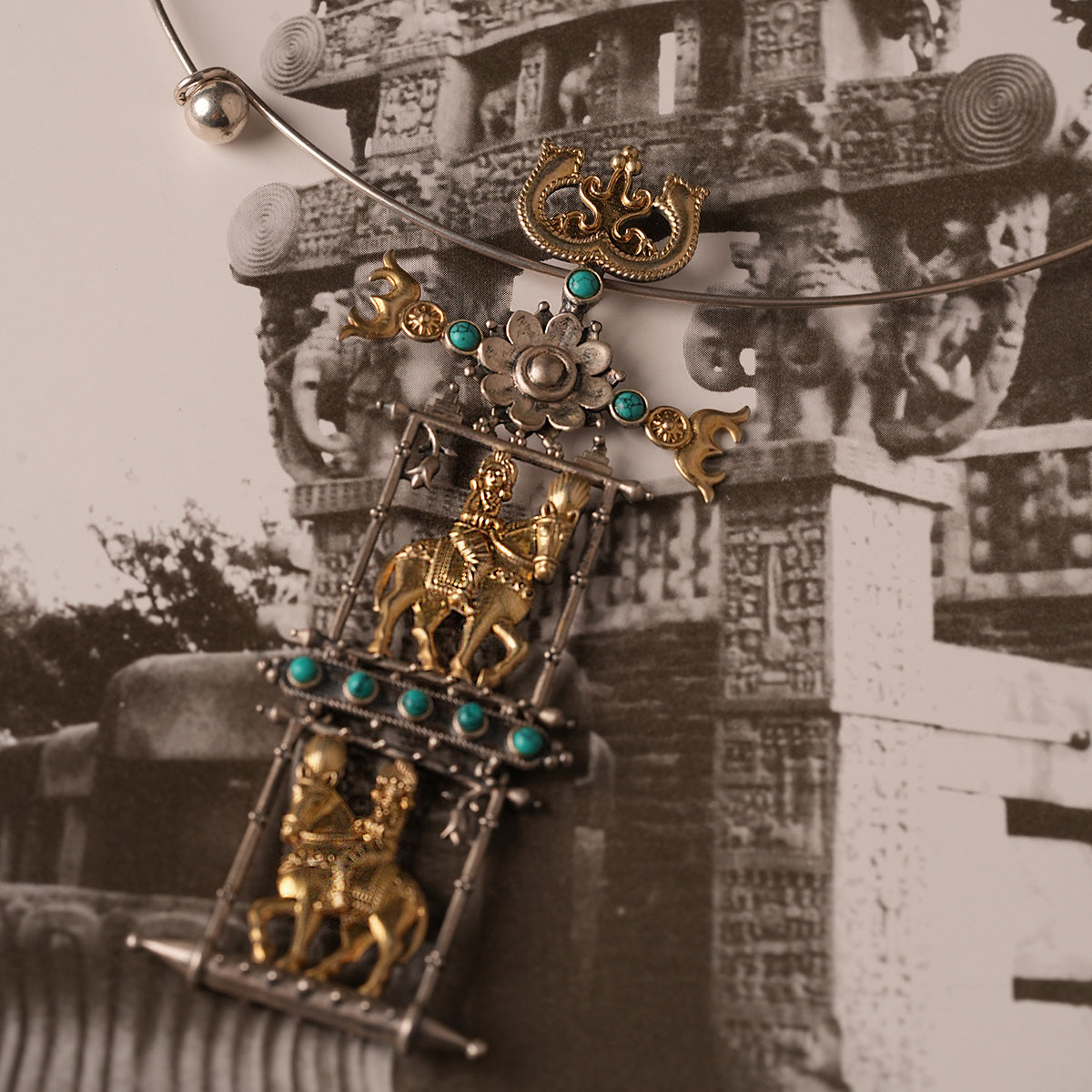 ashwa rohak silver pendant necklace by moha