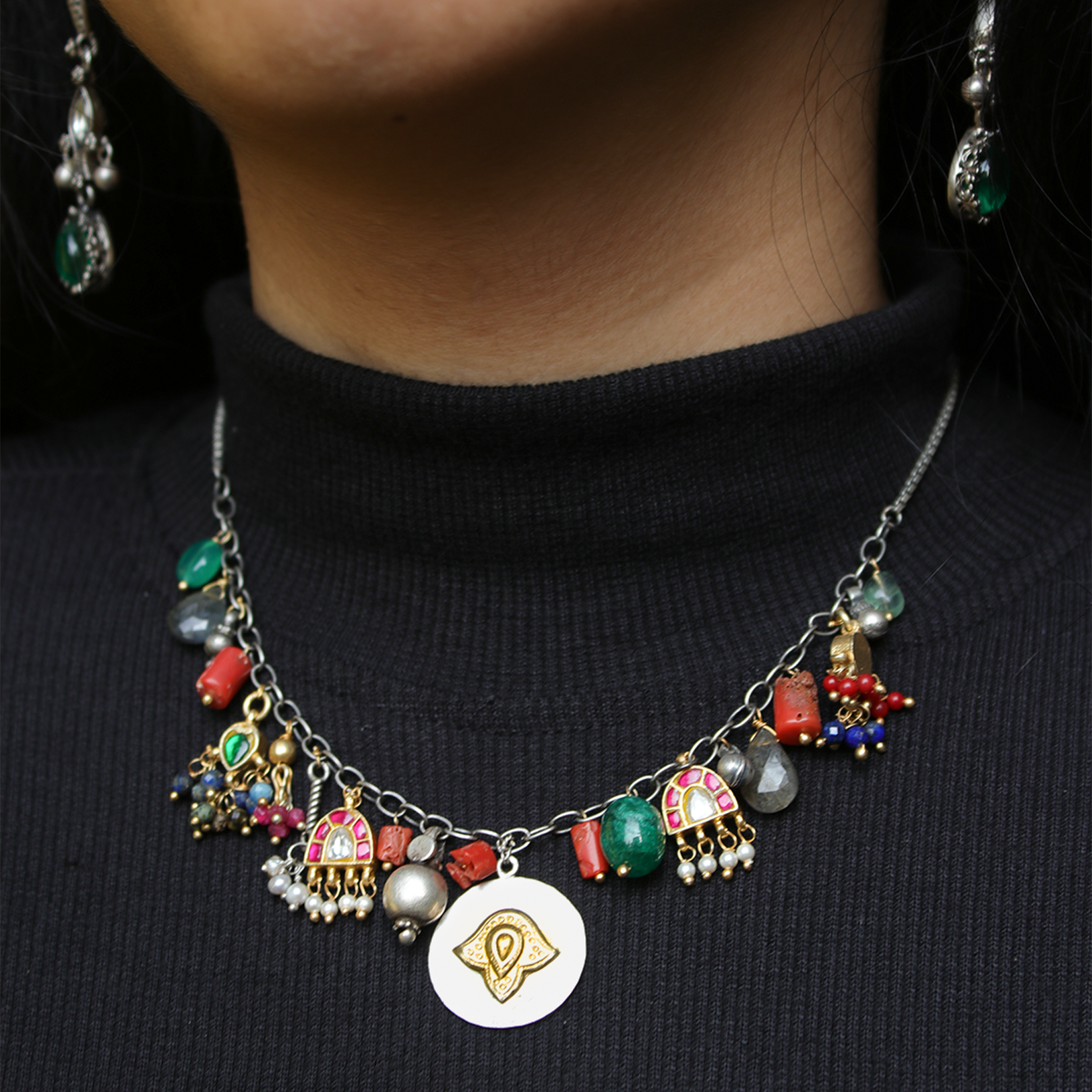 Athena Charms Link Necklace by MOHA