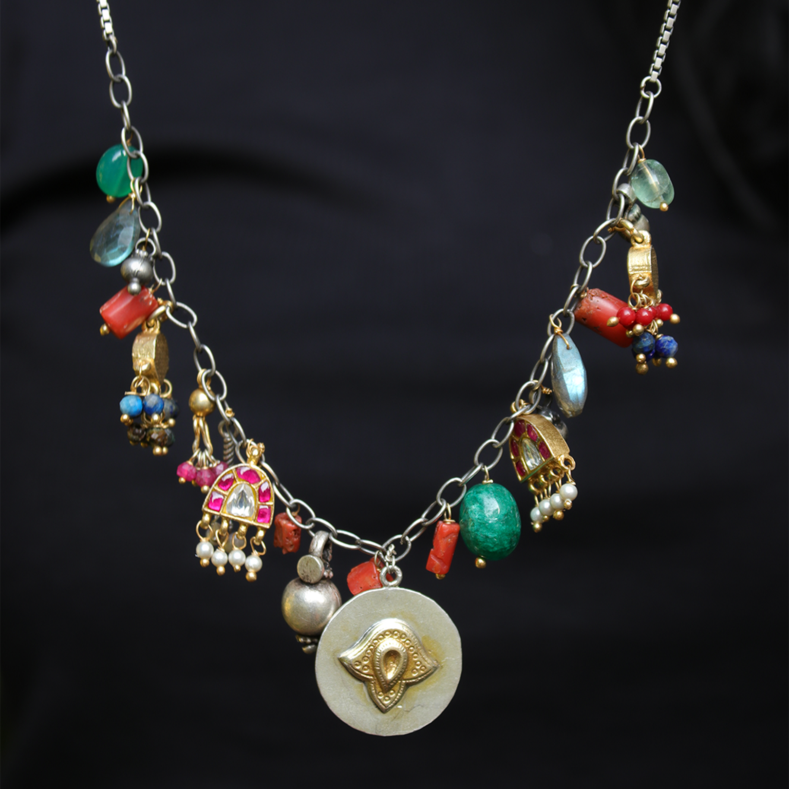 Athena Charms Link Necklace by MOHA