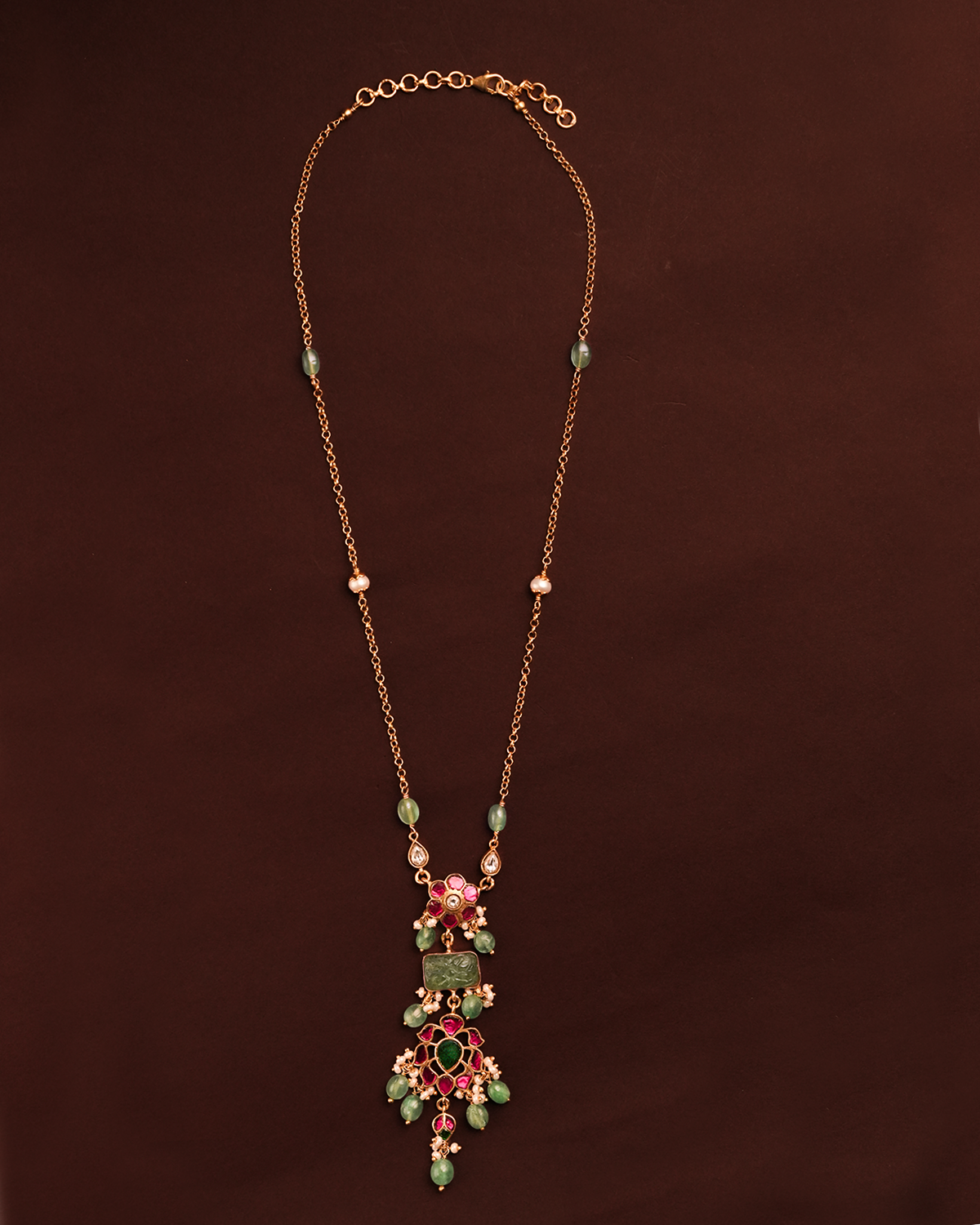 Avaya Silver Pendant with Chain by MOHA