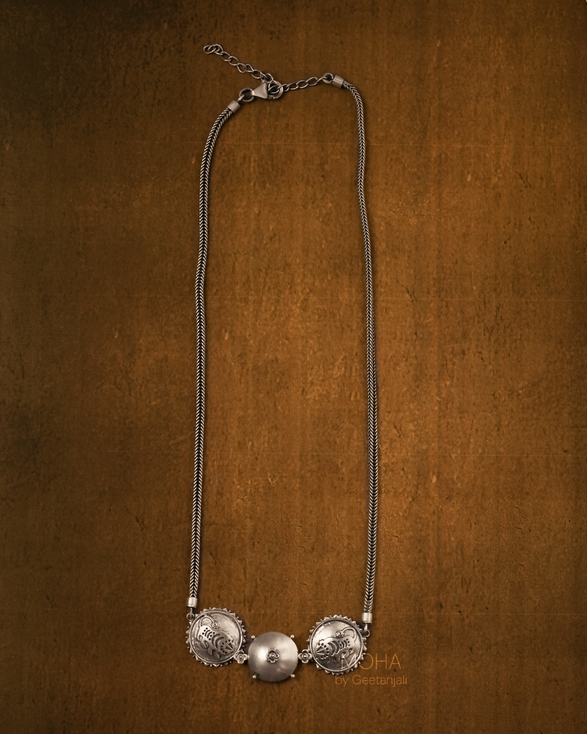 Baagh Silver Necklace by MOHA