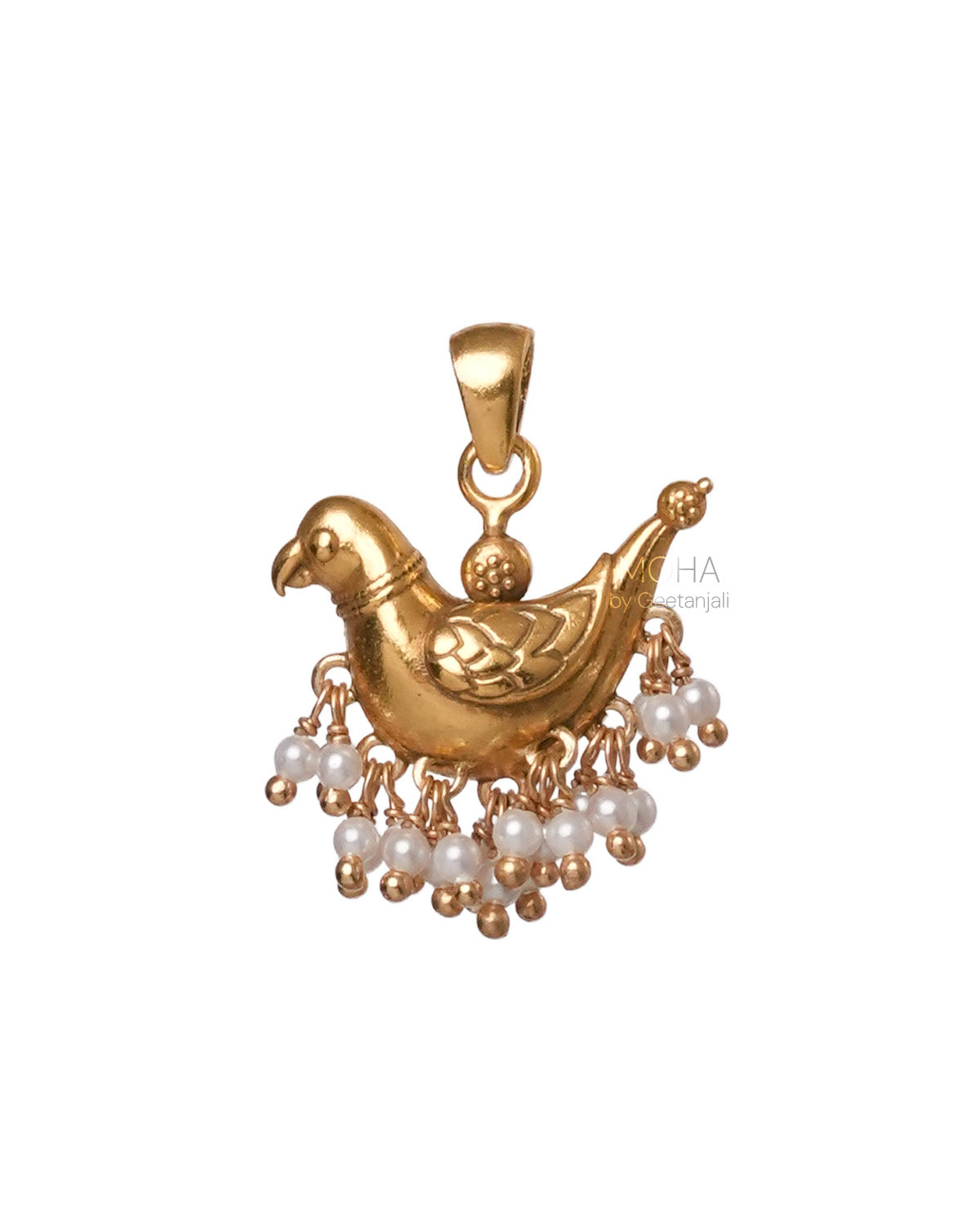 Baby Sarika Silver Pendant Gold Plated by MOHA (Only Pendant)