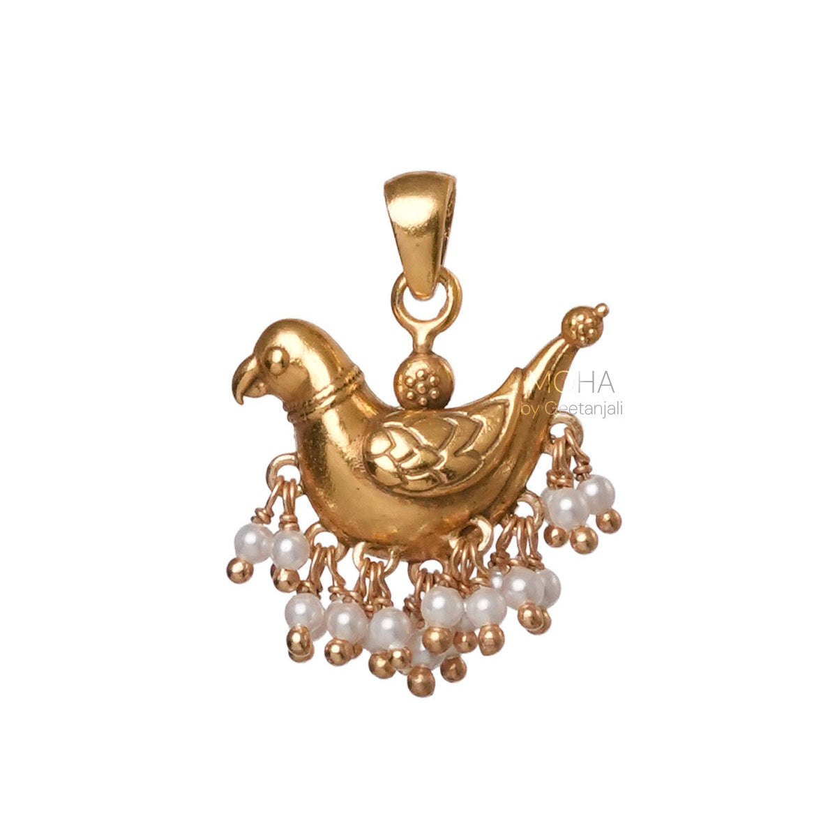 Baby Sarika Silver Pendant Gold Plated by MOHA (Only Pendant)