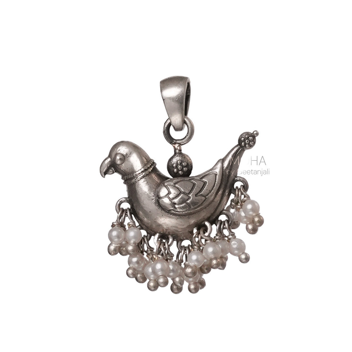 Baby Sarika Silver Pendant by MOHA (Only Pendant)