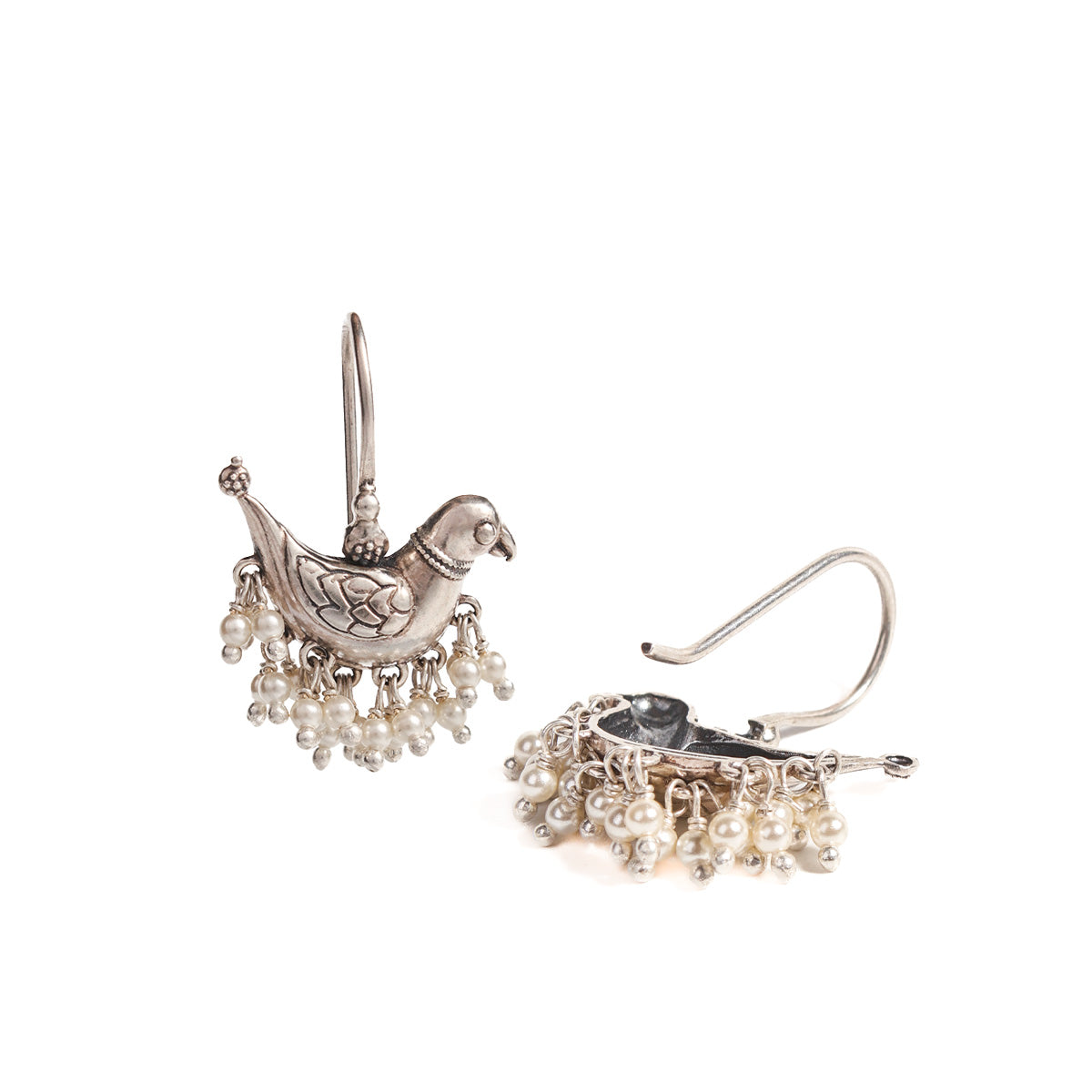 baby sarika silver earrings by moha