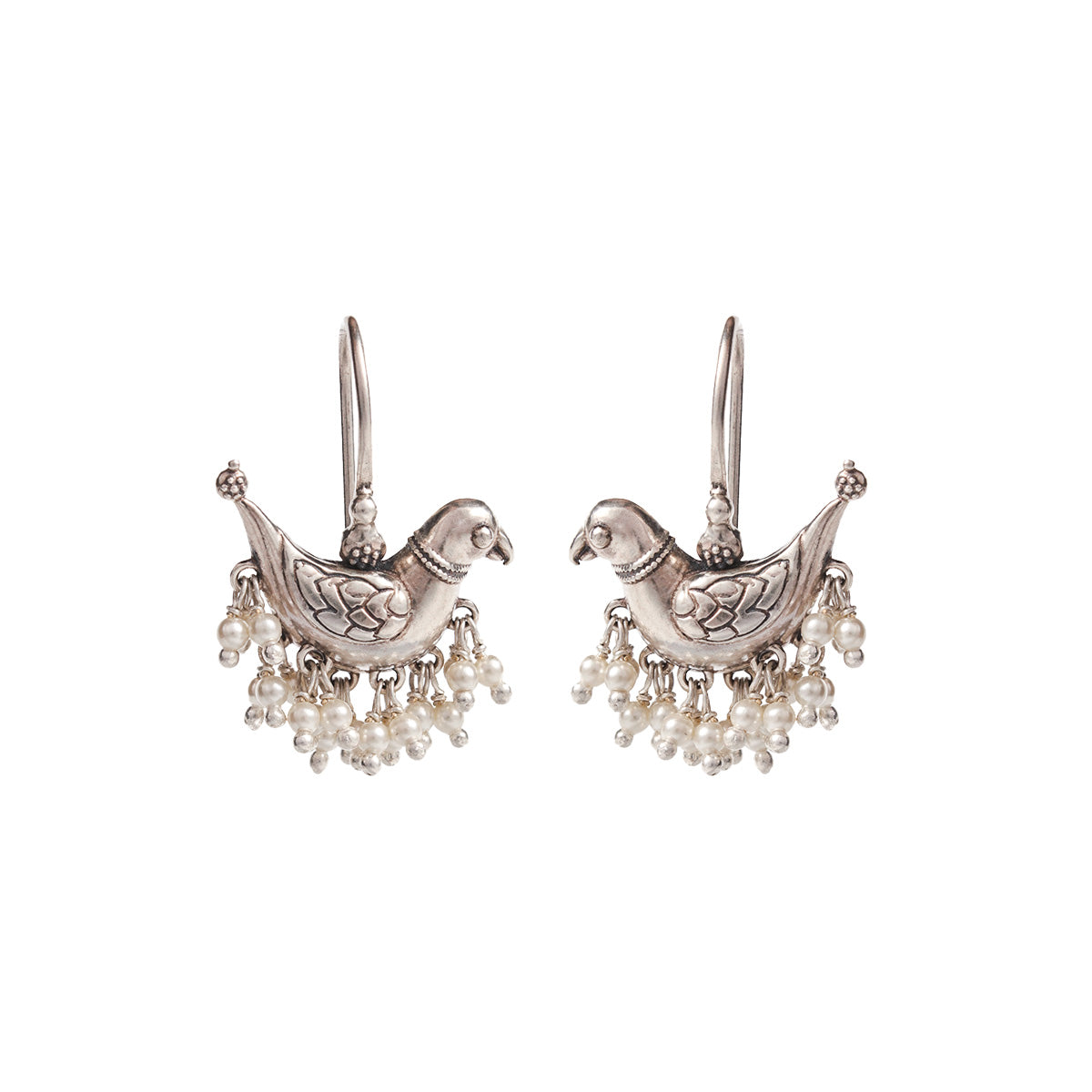 baby sarika silver earrings by moha