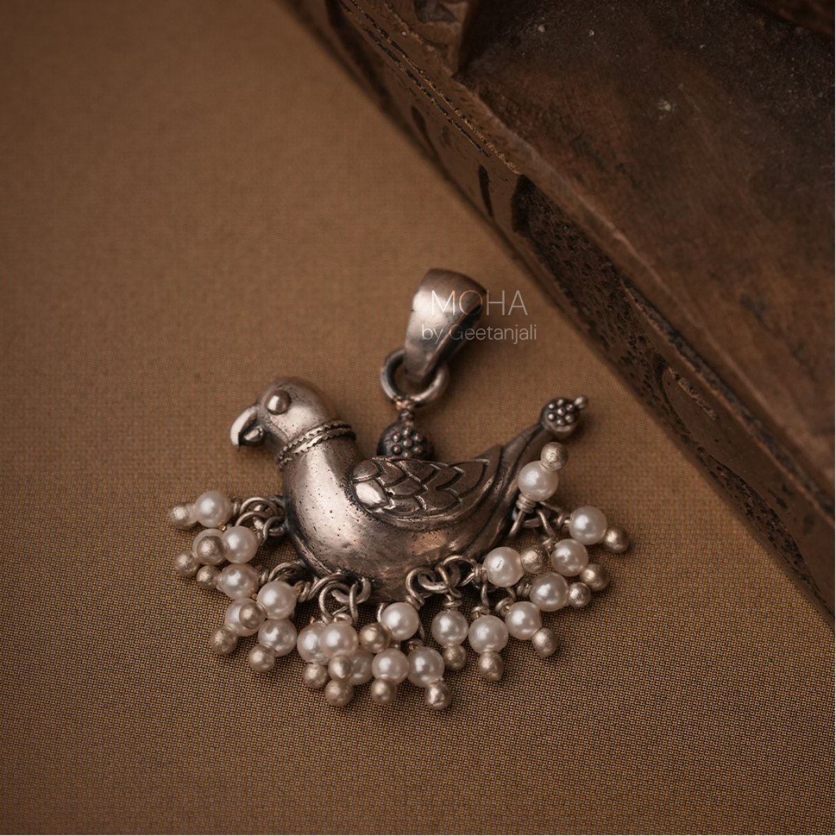 Baby Sarika Silver Pendant by MOHA (Only Pendant)