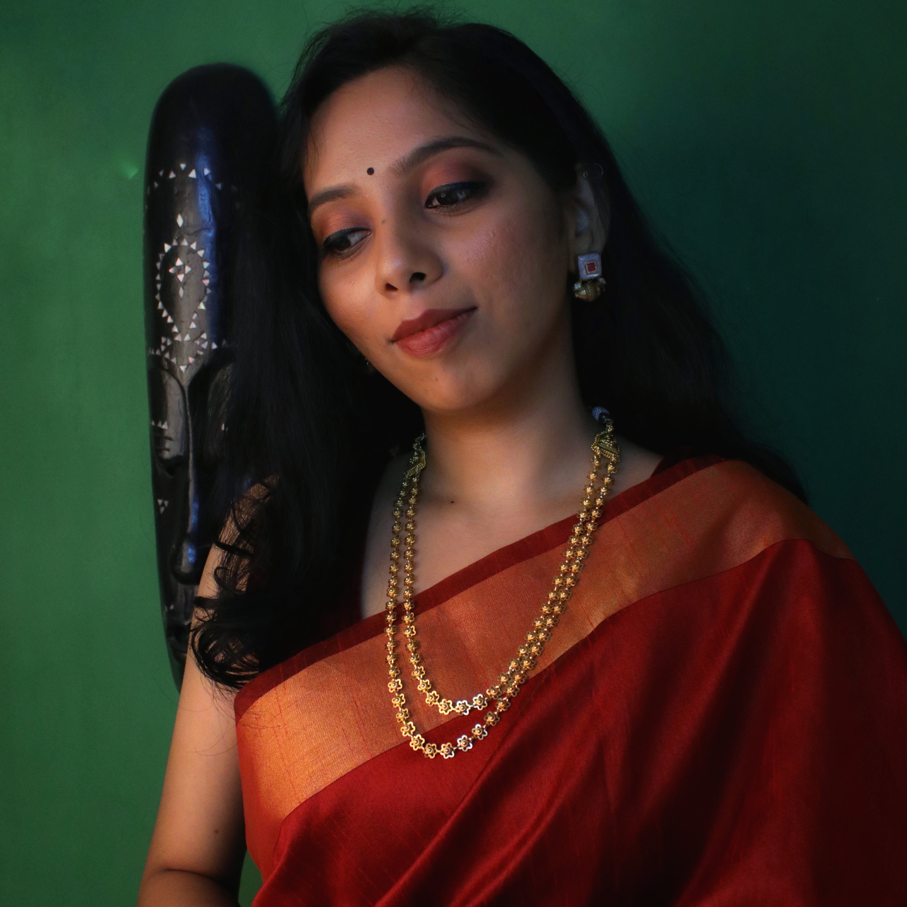 bakuli haar gold plated double layered by moha